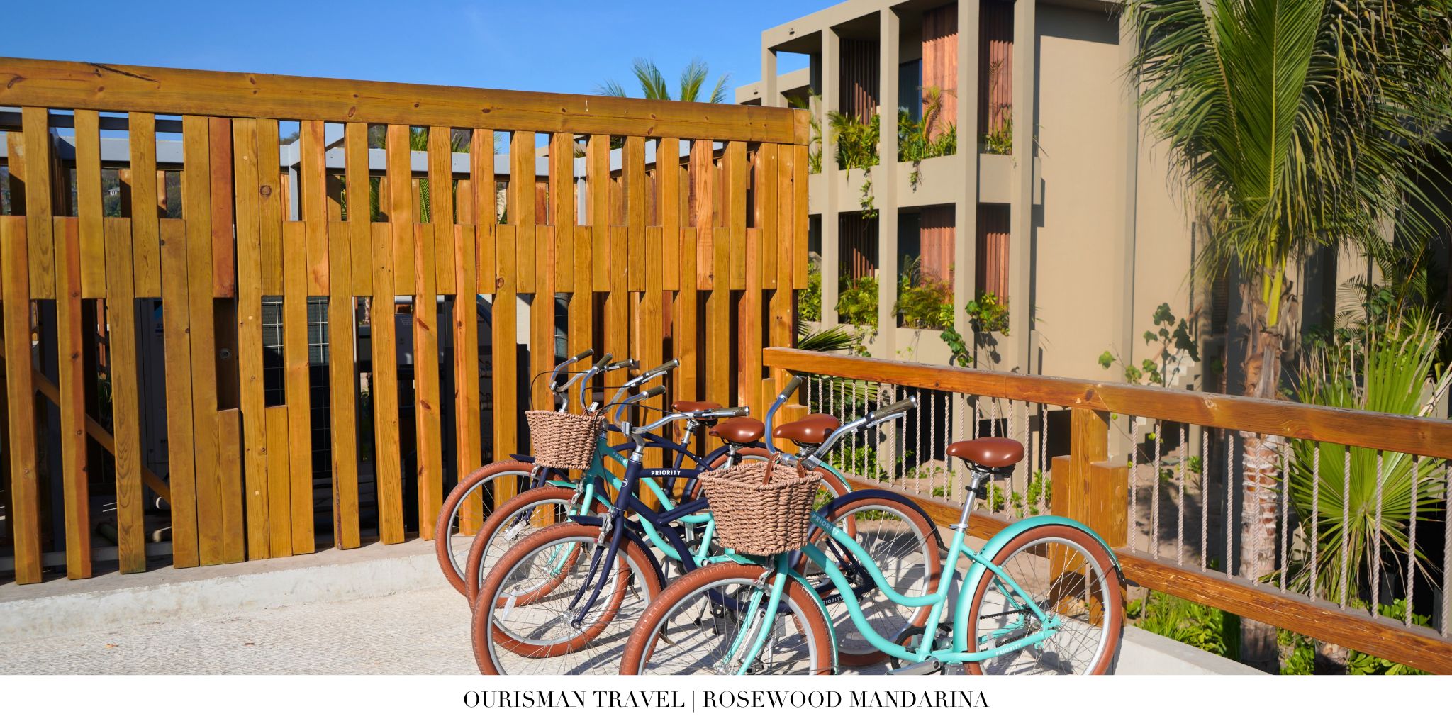 Complimentary bikes at Rosewood Mandarina