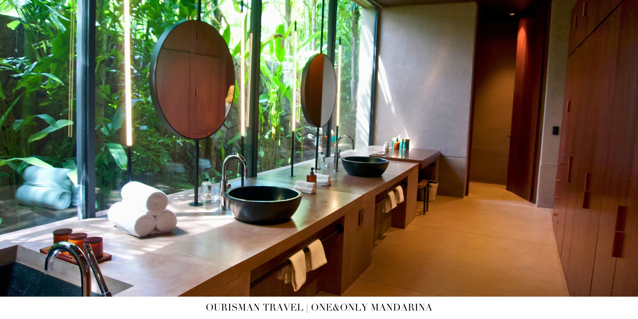 Modern jungle-style suite at One&Only Mandarina featuring sleek design and high-end amenities