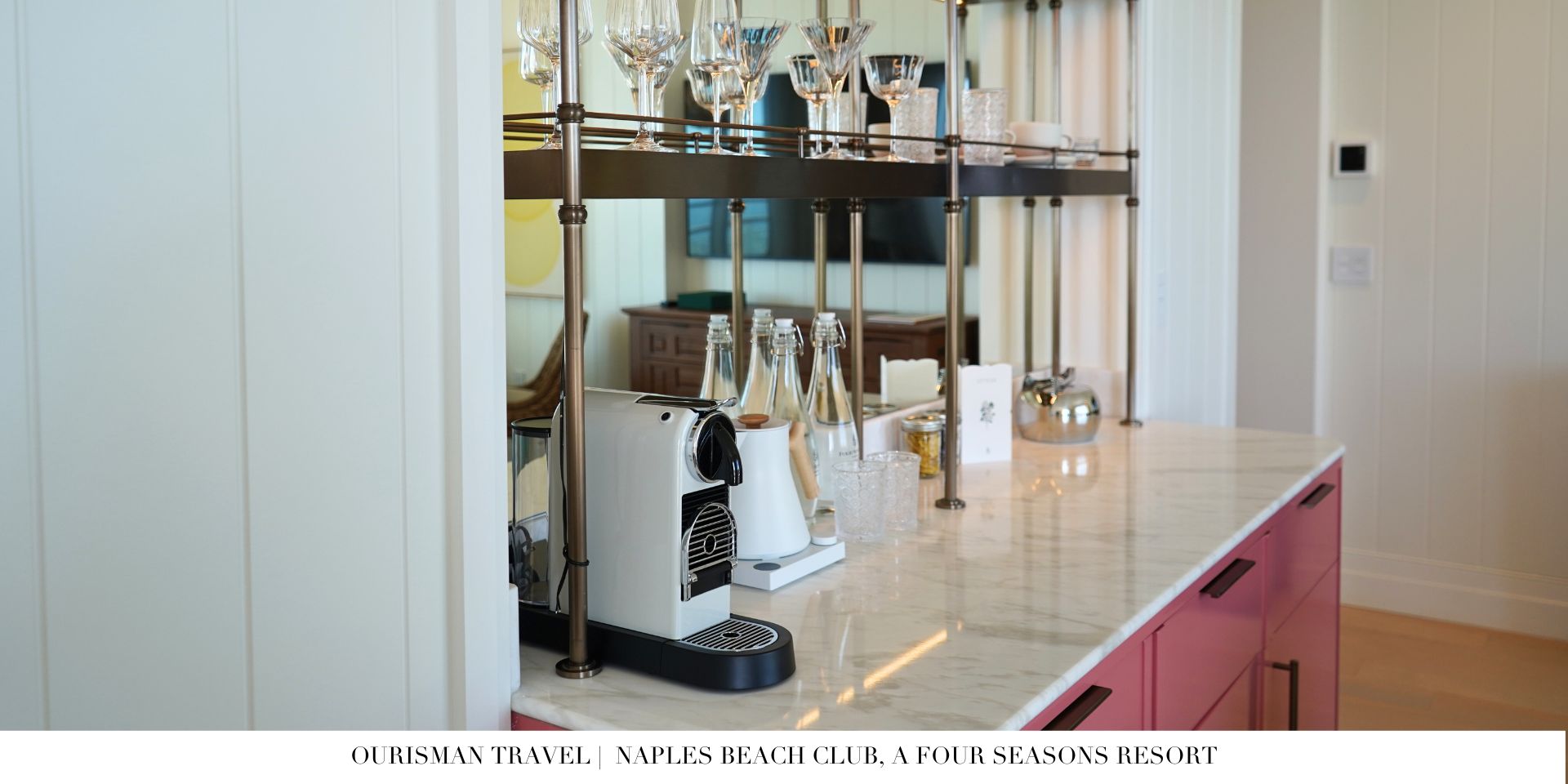 Four Seasons Naples coffee station in the room