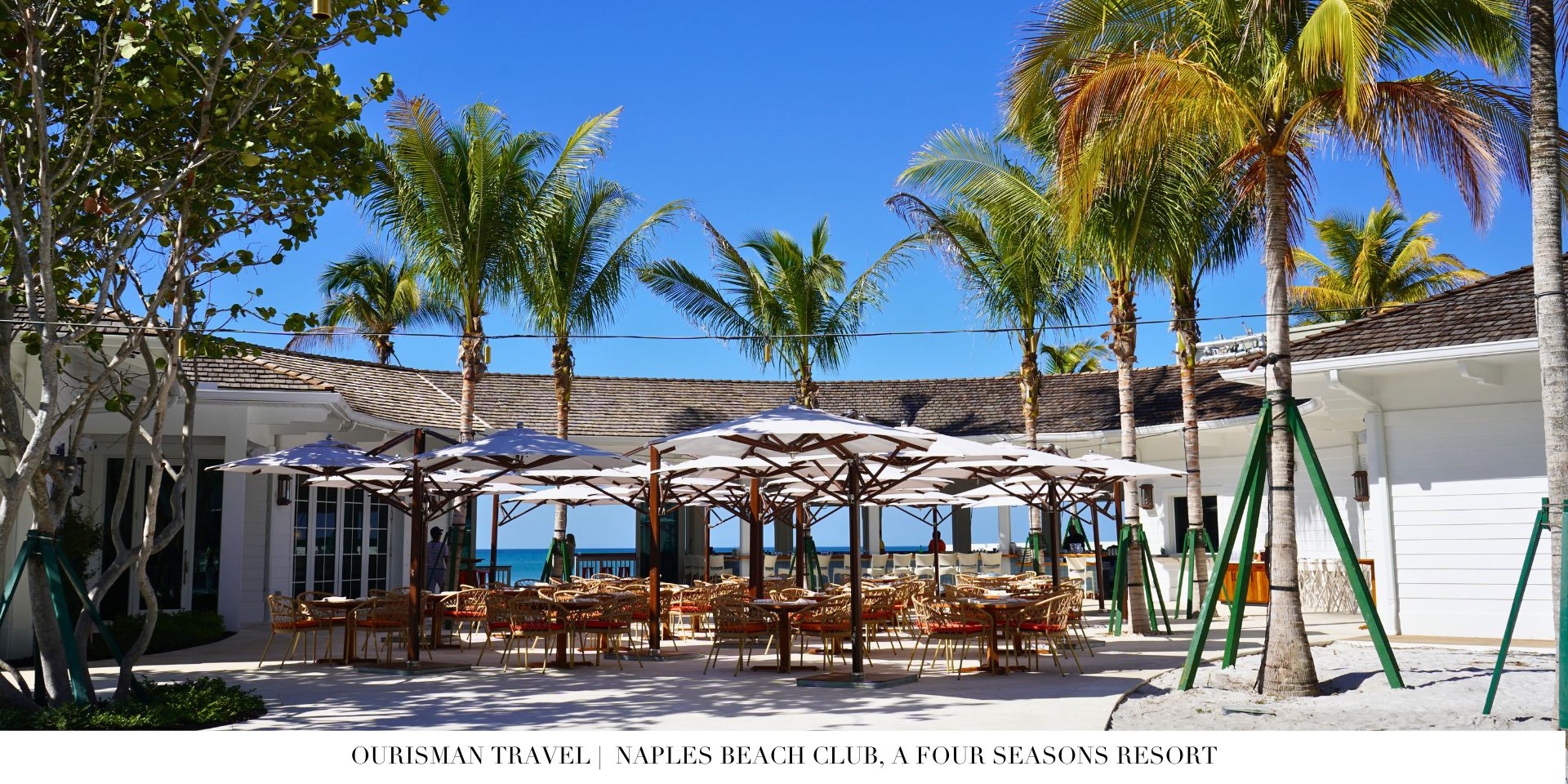 Four Seasons Naples outdoor central dining area