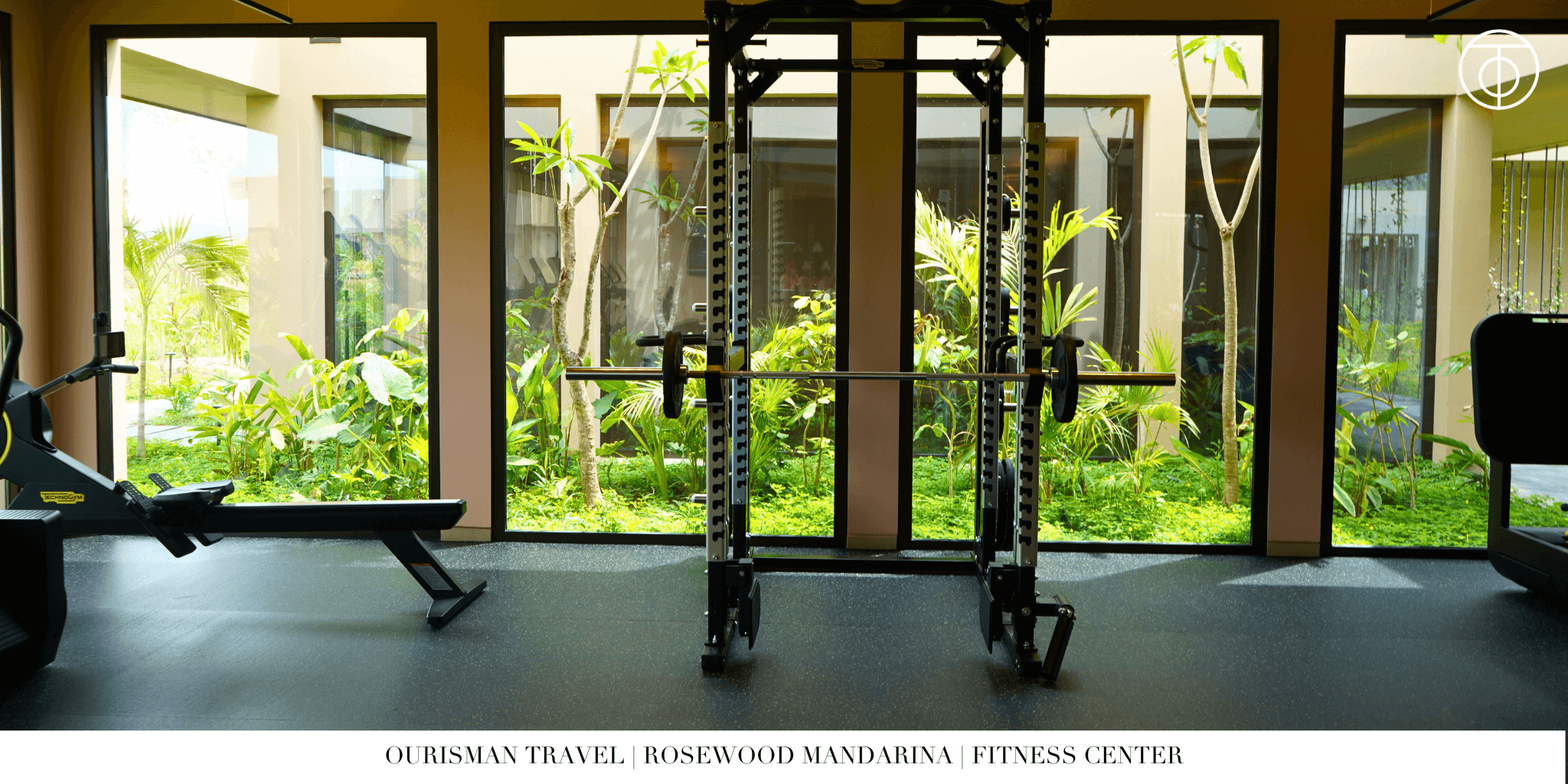 Fitness center at Rosewood Mandarina
