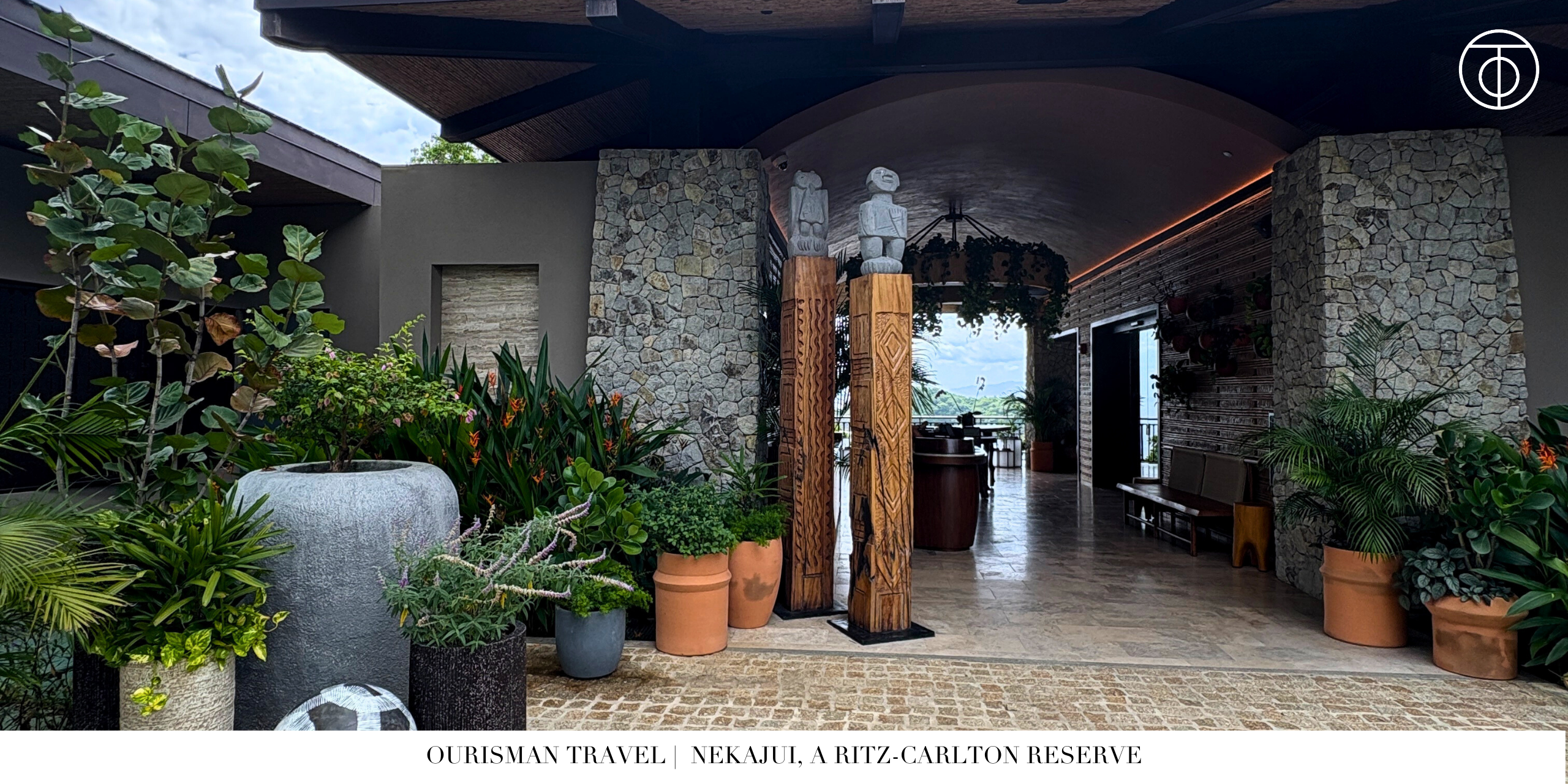 Lobby at Nekajui, a Ritz Carlton Reserve in Costa Rica