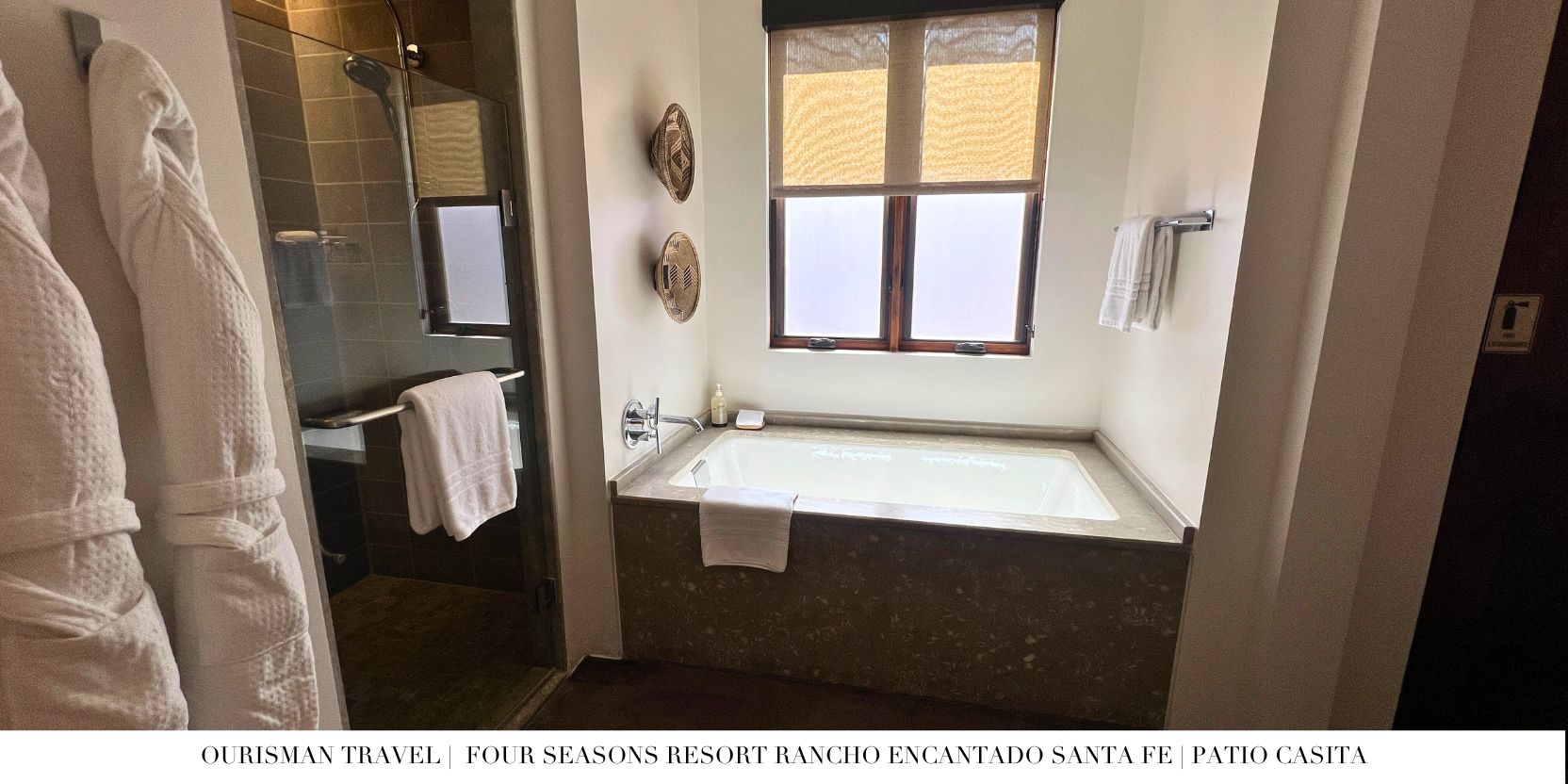 Four Seasons Santa Fe patio casita bathtub