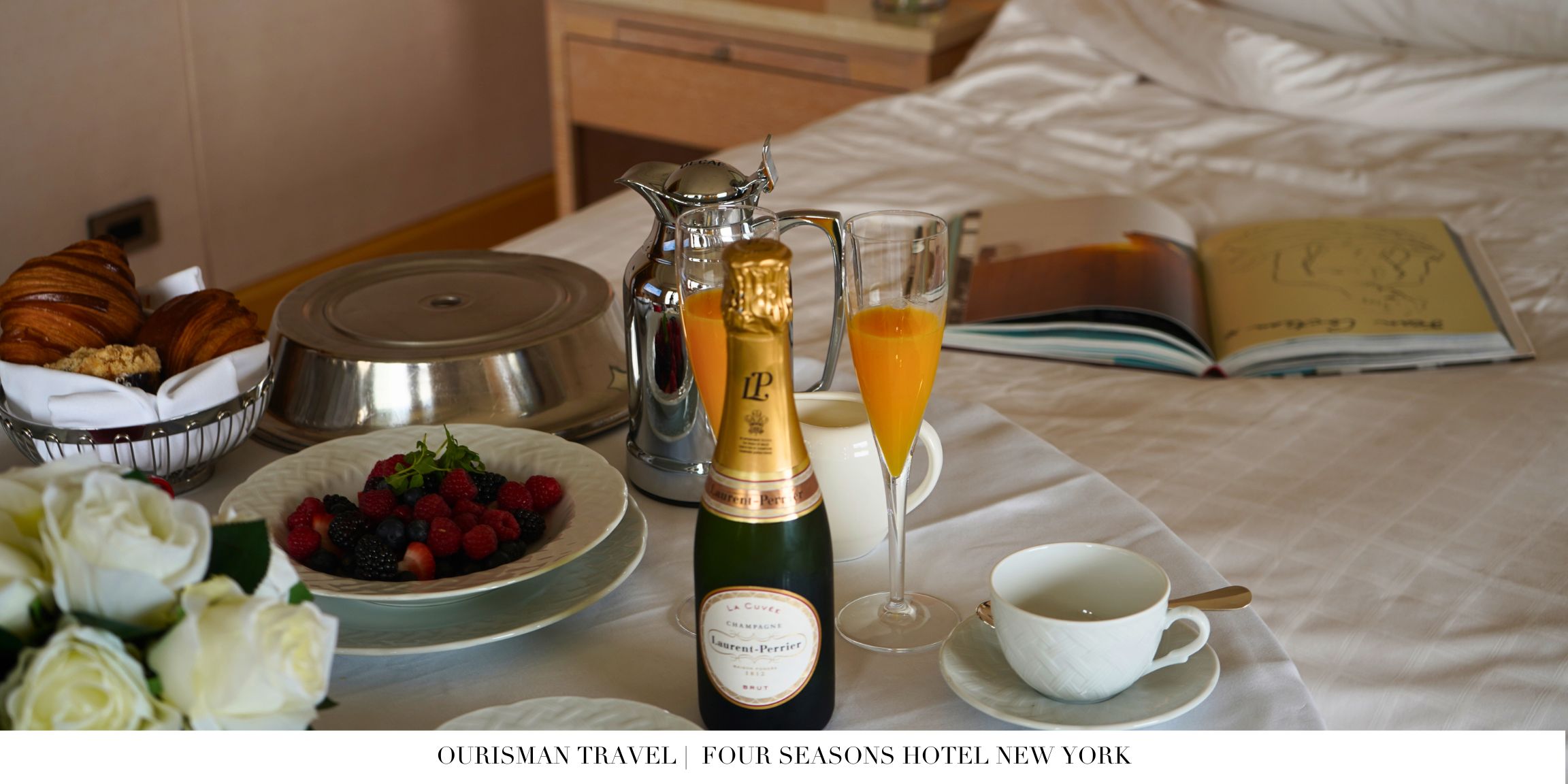 Four Seasons New York in-room champagne