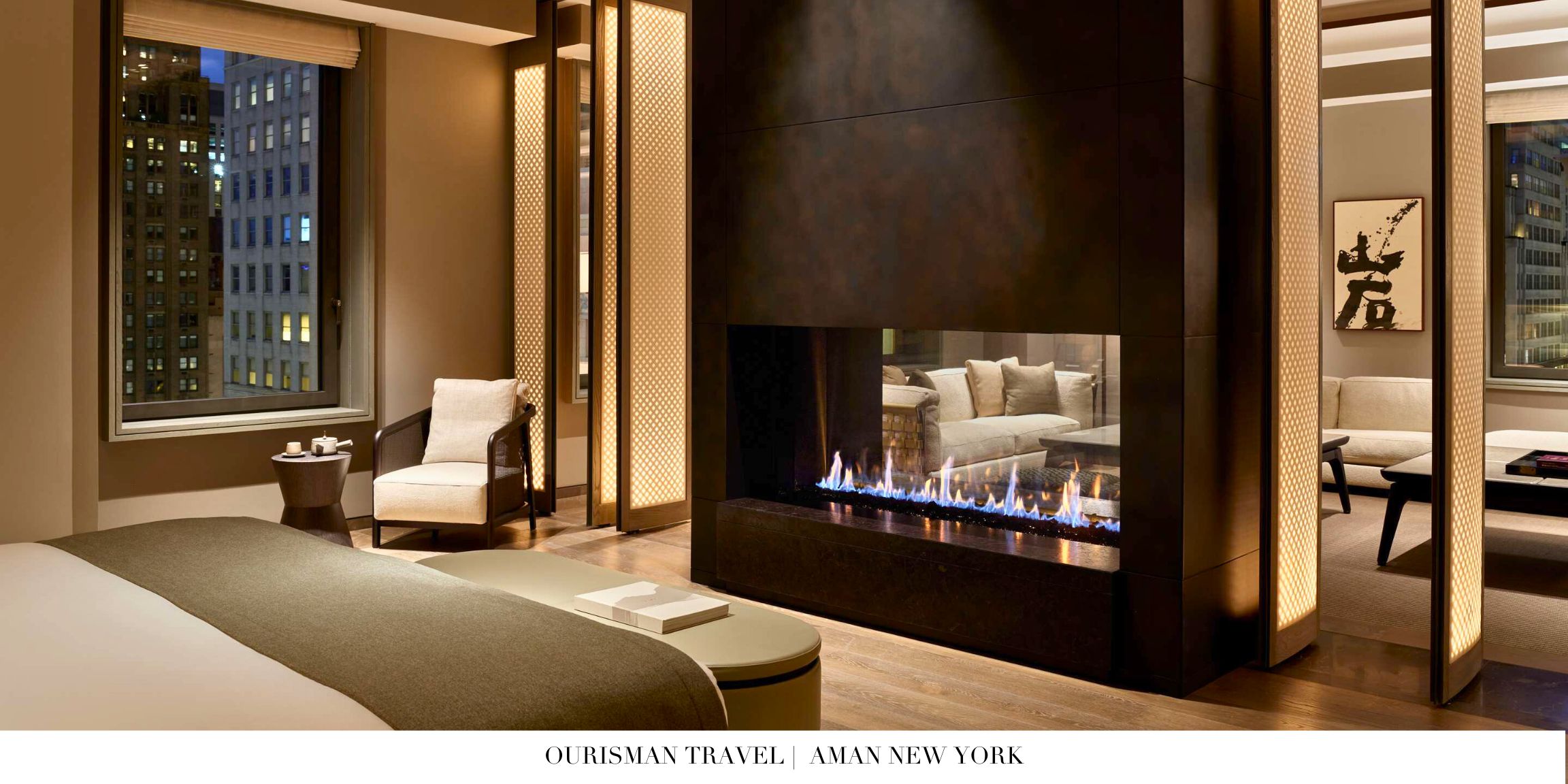Aman New York Fireplace