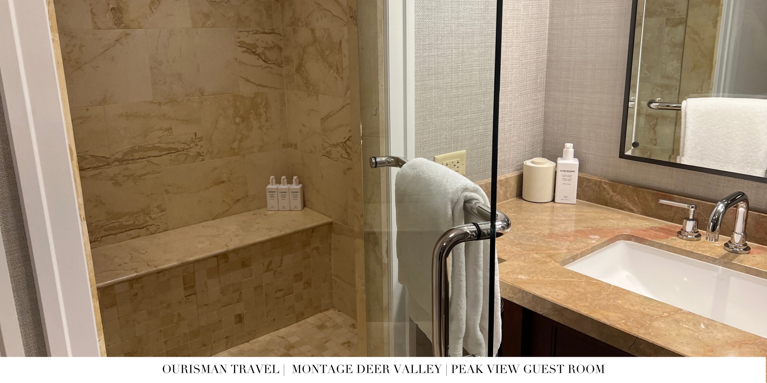 Montage Deer Valley peak view guest room bathroom