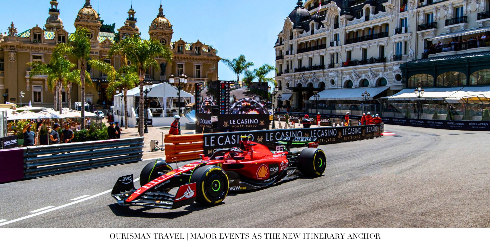 Private Grand Prix weekend experience with luxury hotel backdrop