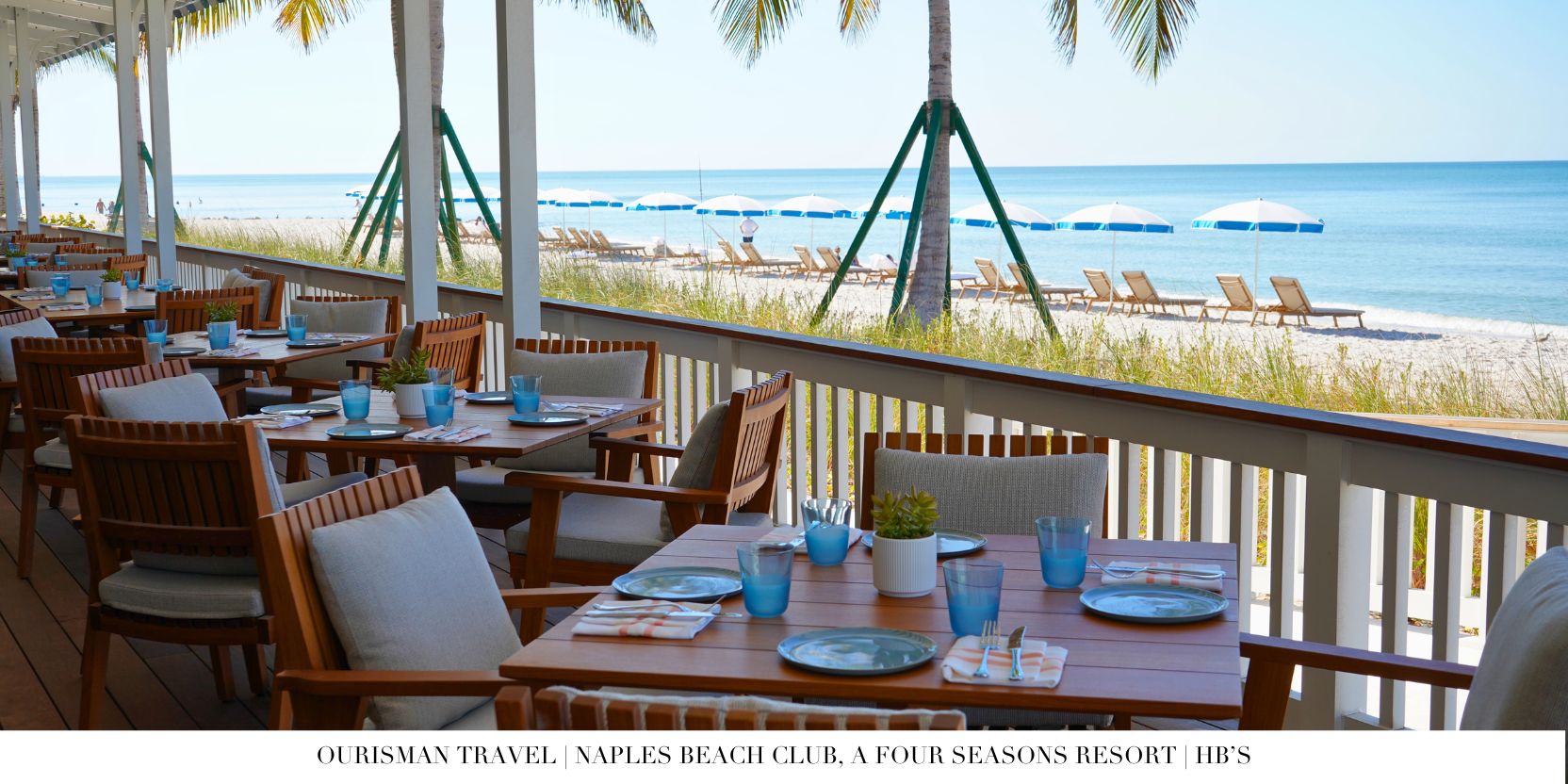 Outdoor Seating Area at HB's at Naples Beach Club