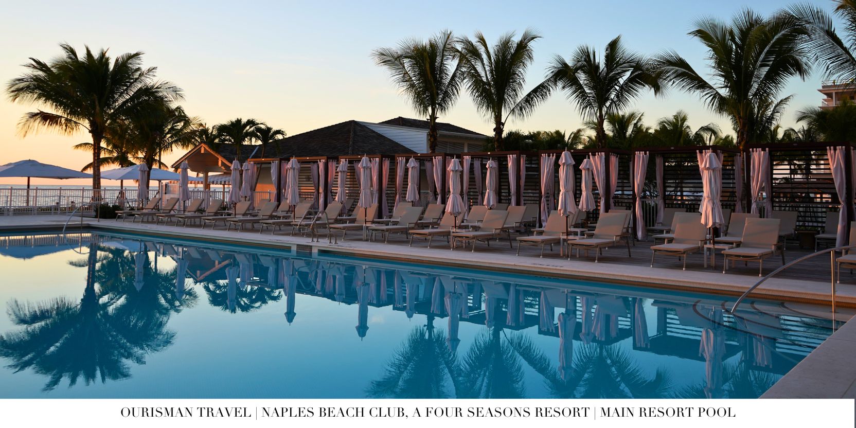 Sunset Views from the Main Pool at Naples Beach Club