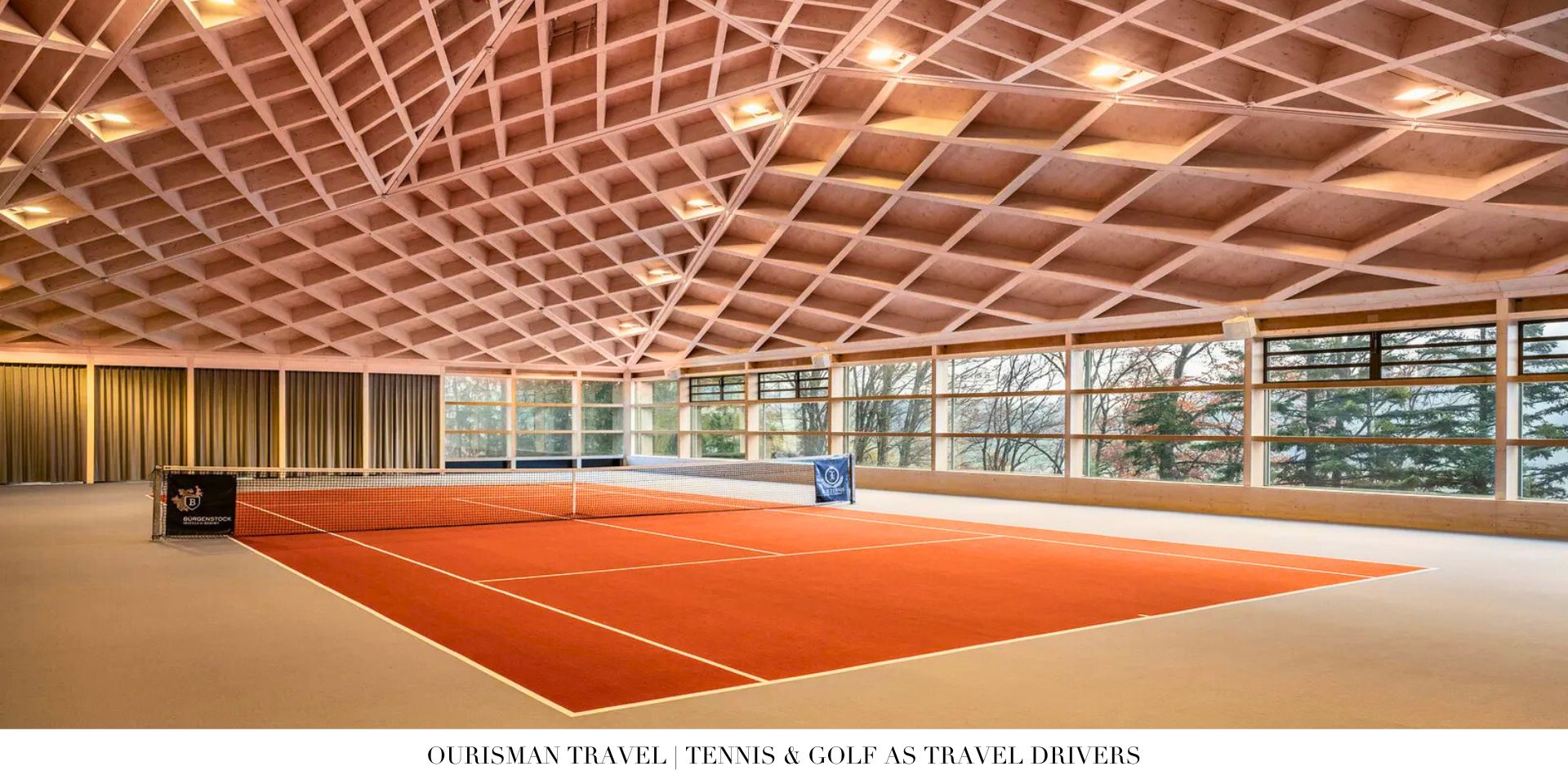 Travelers enjoying a destination-driven tennis experience paired with refined accommodations