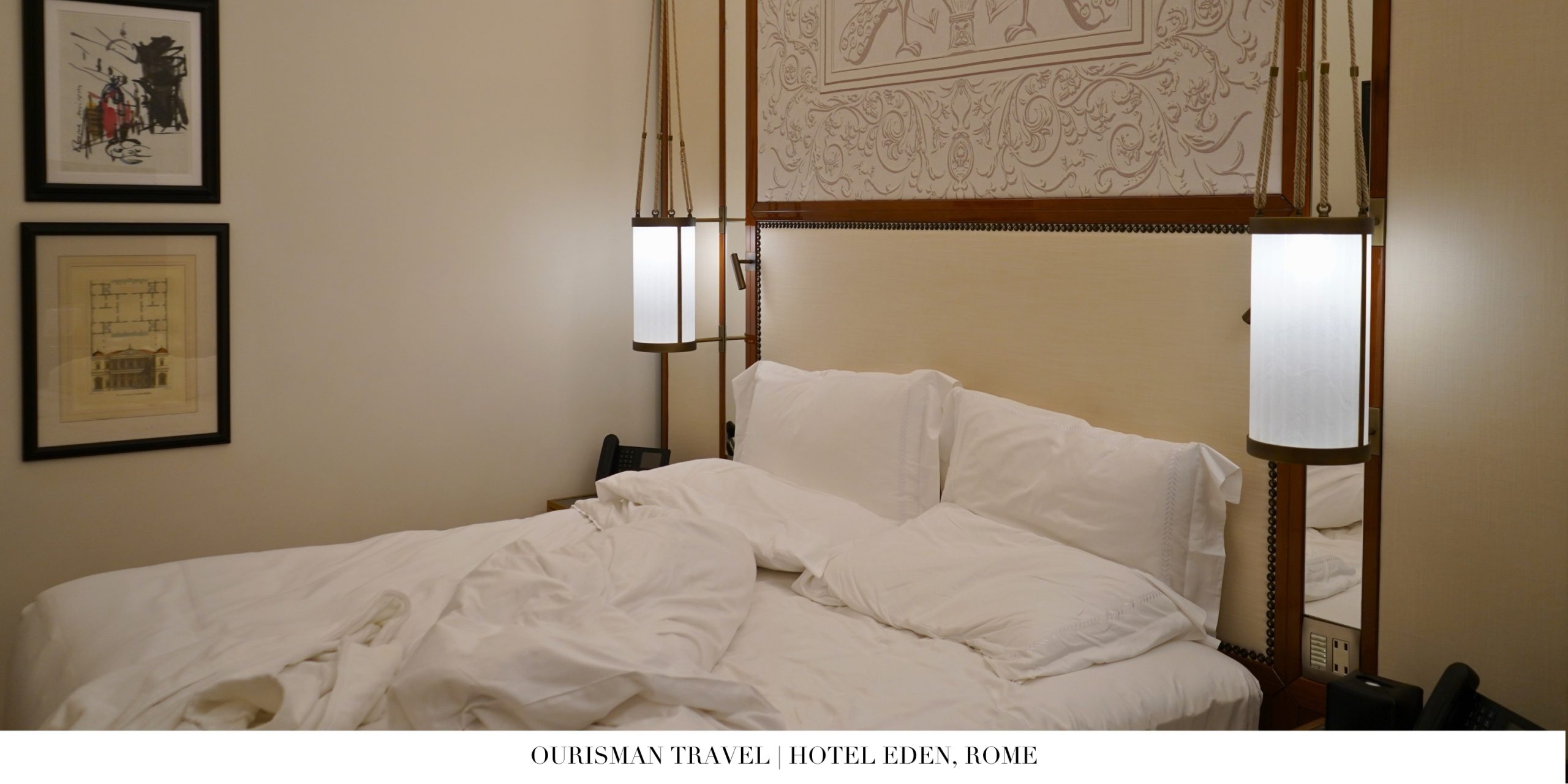 Hotel Eden Rome bed