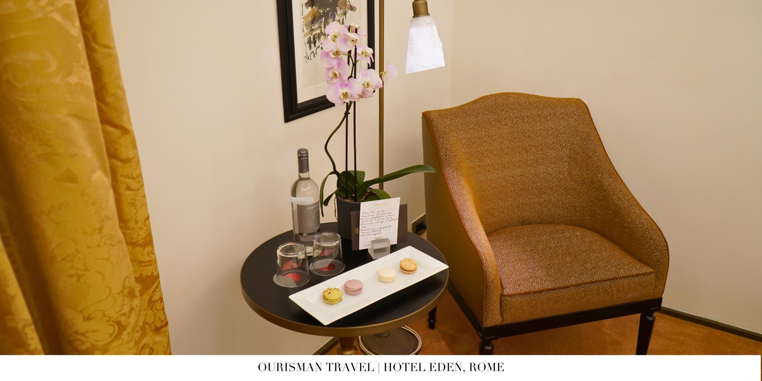 Hotel Eden Rome welcome amenity