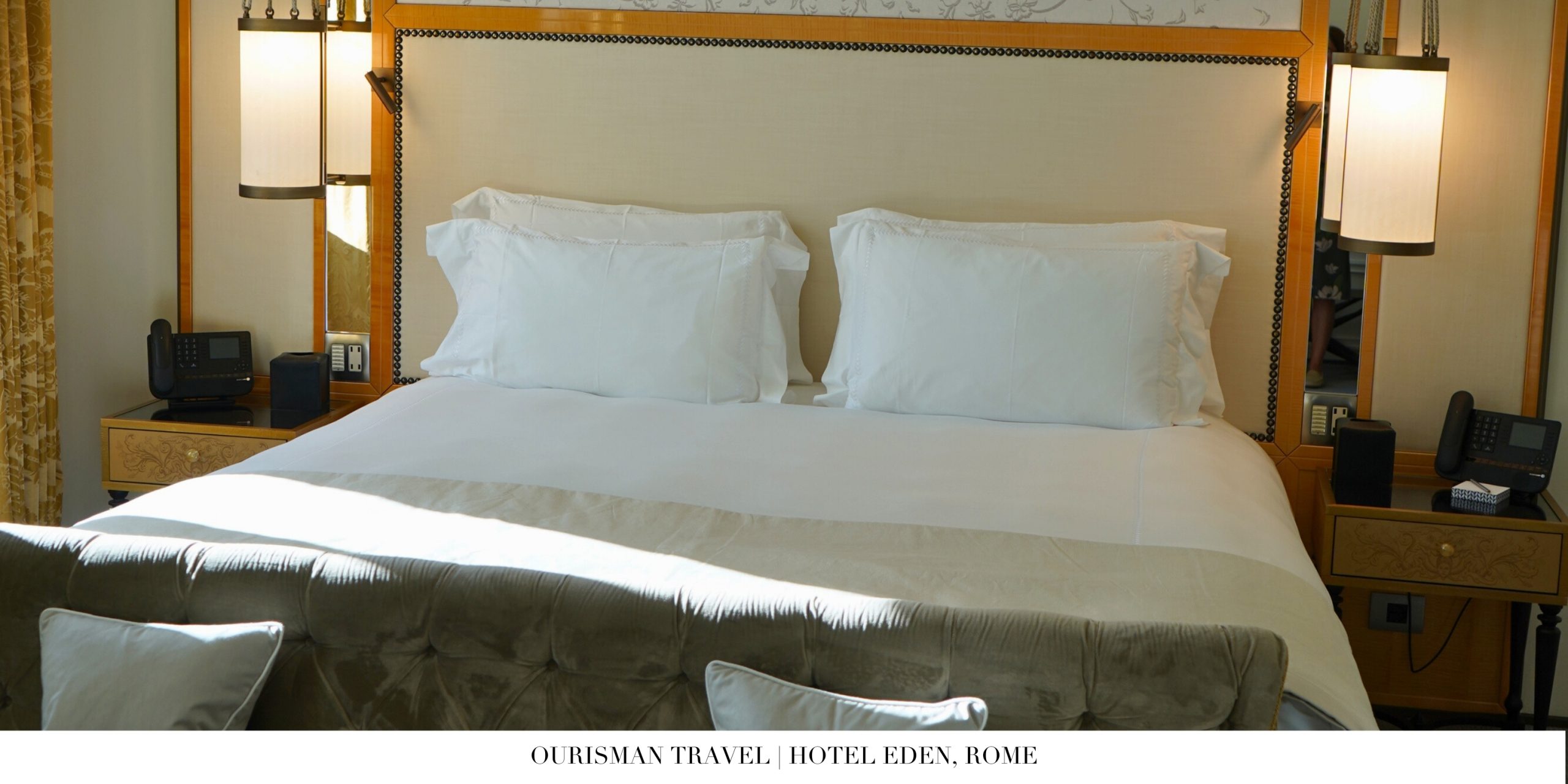 Hotel Eden Rome bed