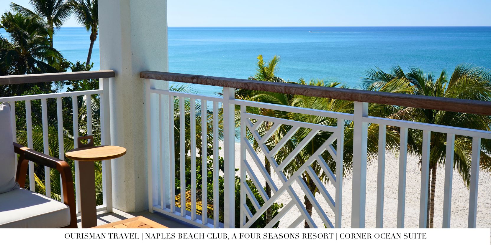 Four Seasons Naples Corner Ocean Suite Balcony Views