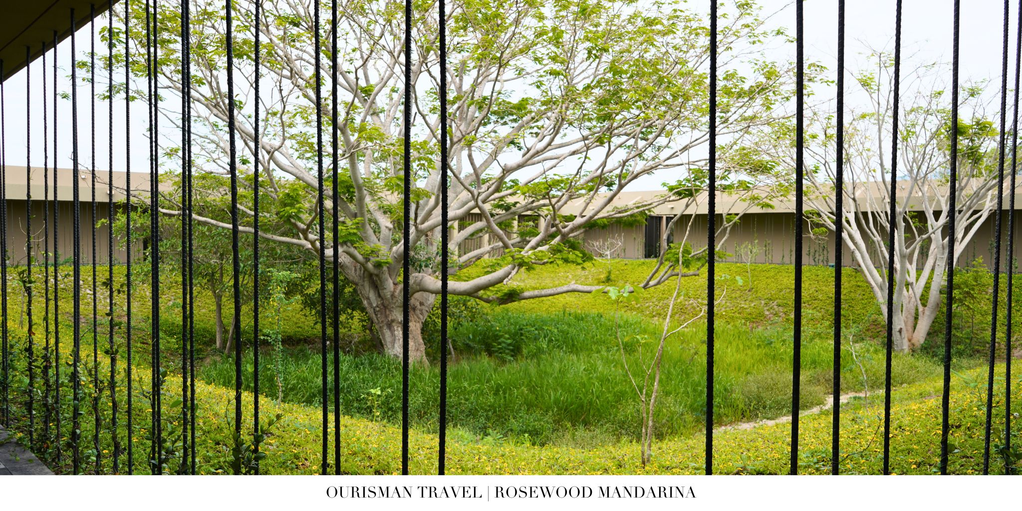 Outdoor wellness space at Rosewood Mandarina spa