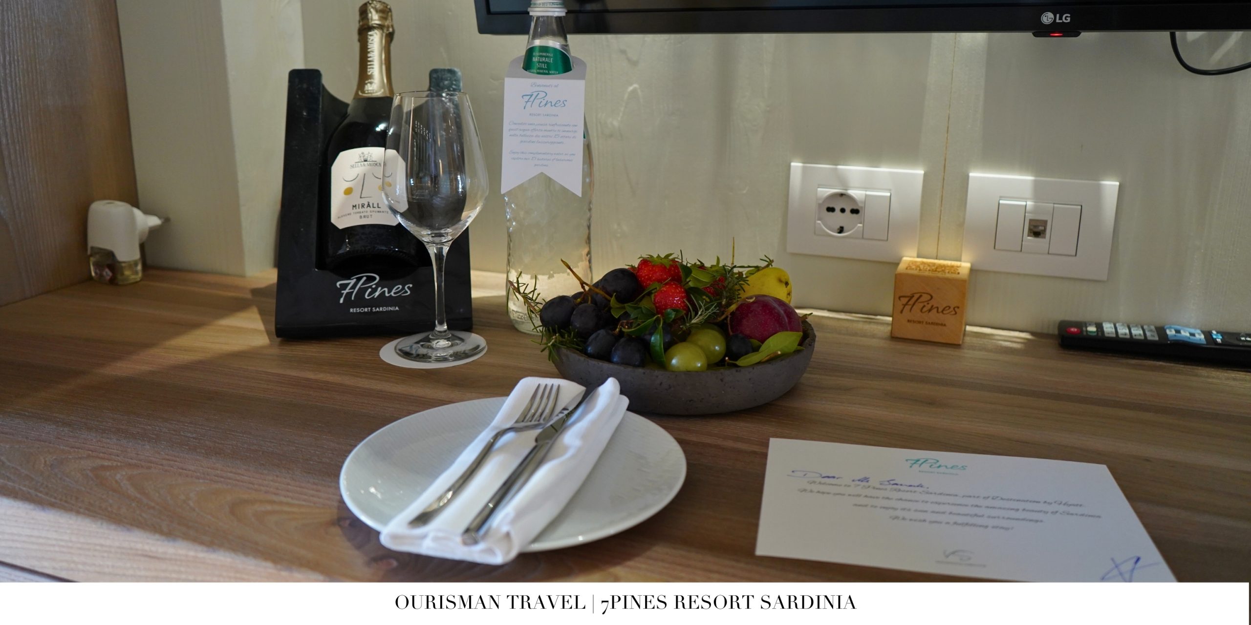 7Pines Sardinia welcome amenity