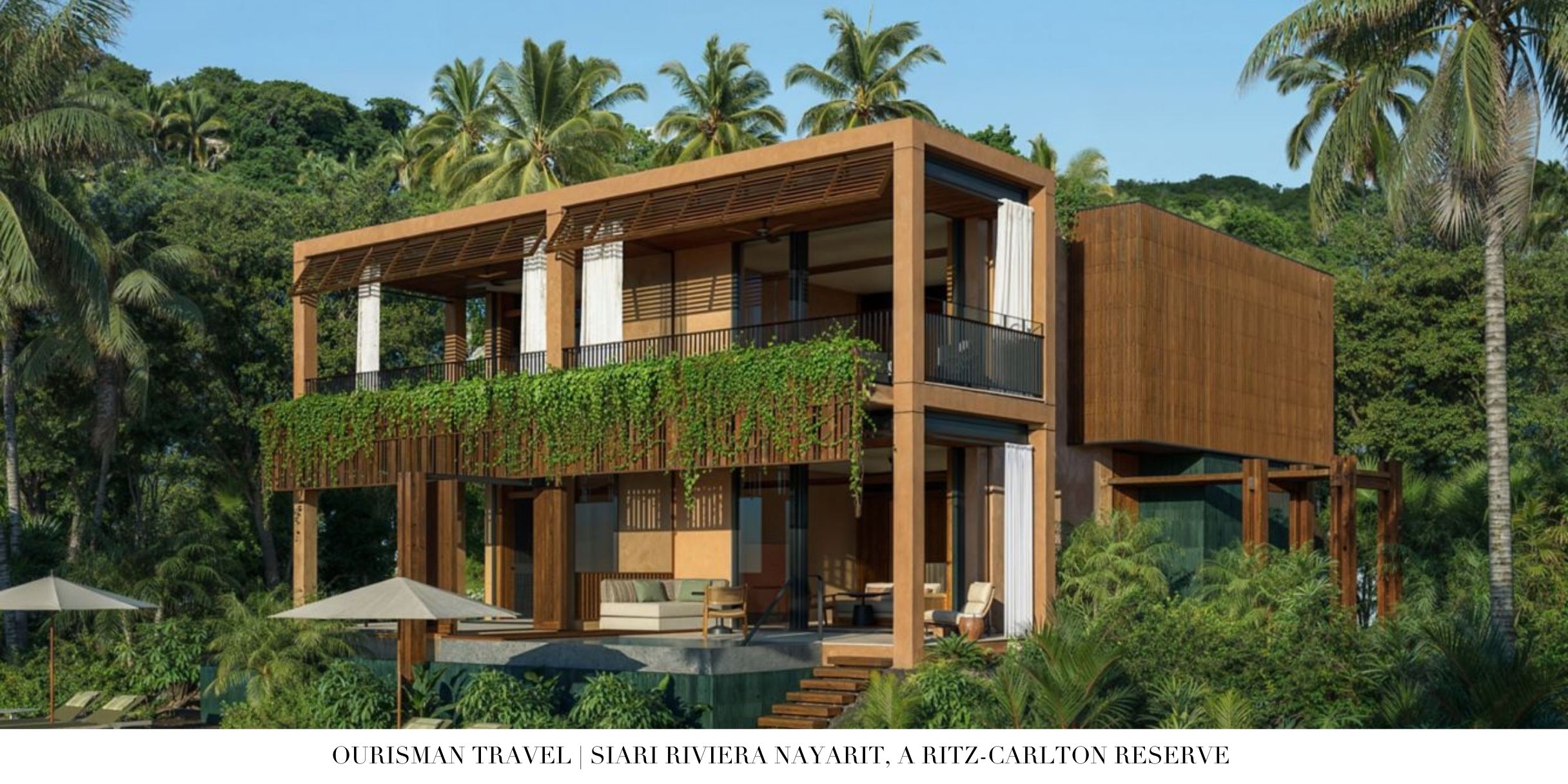 Outdoor terrace with panoramic ocean views at Sīari Ritz-Carlton Reserve