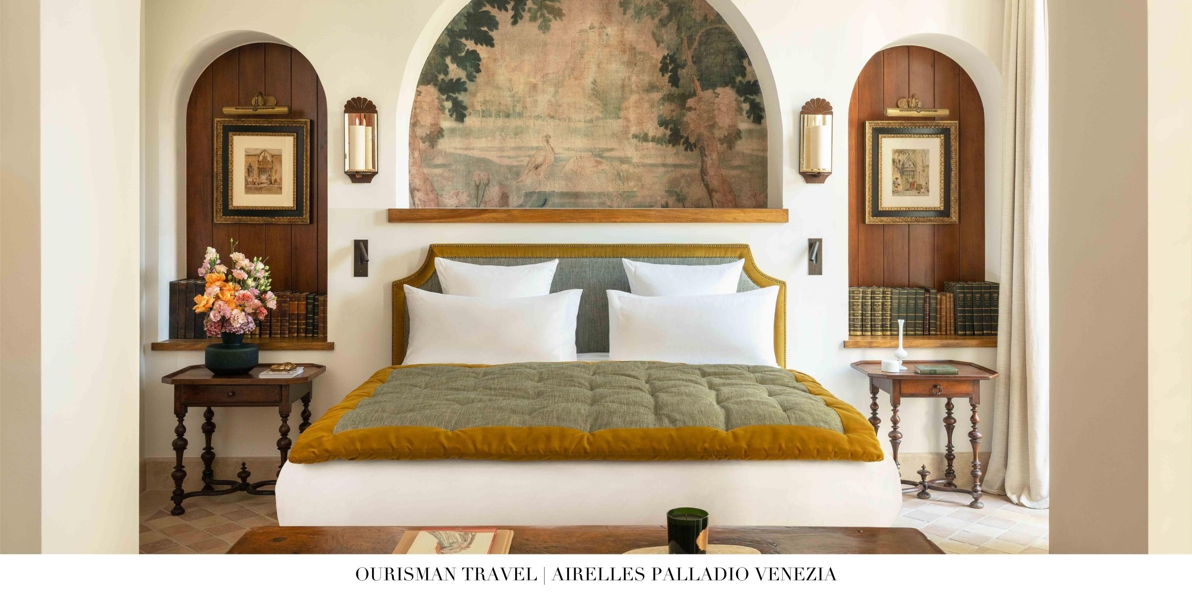Guest room interior at Airelles Venezia