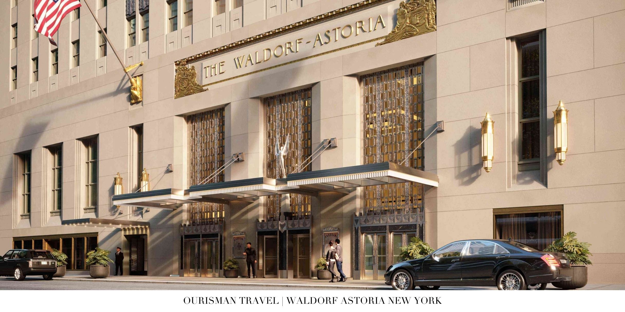 Exterior view of Waldorf Astoria New York on Park Avenue