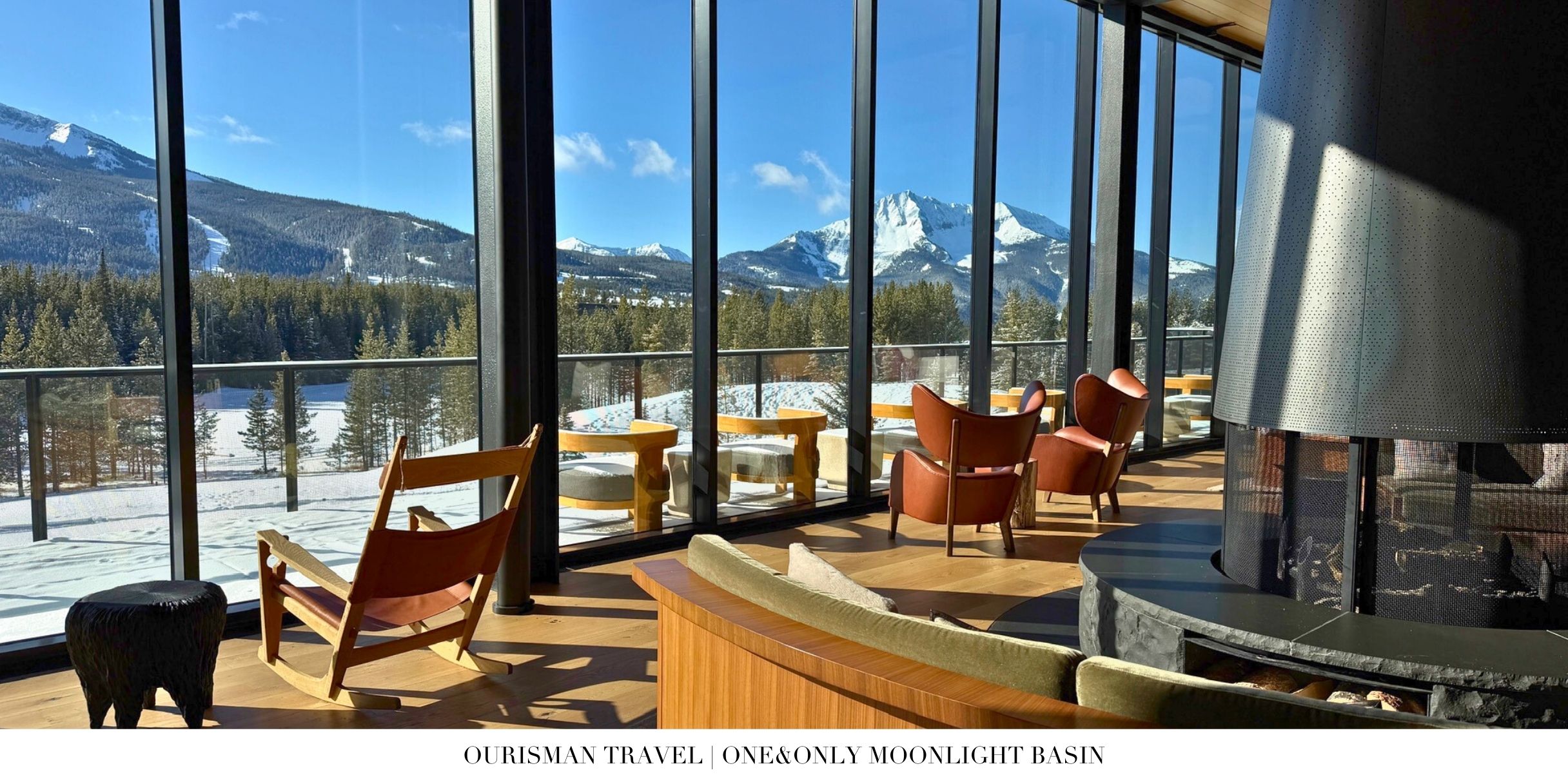 Après-ski lounge and bar at One&Only Moonlight Basin