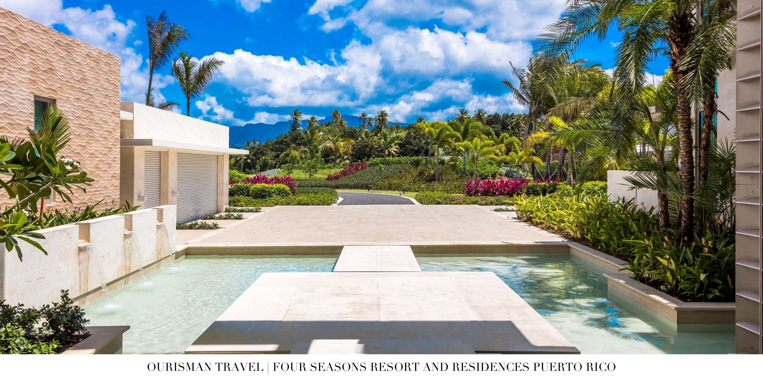 Lobby sitting area with contemporary Caribbean accents at Four Seasons Puerto Rico