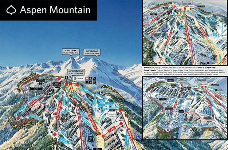 Aspen ski trail map