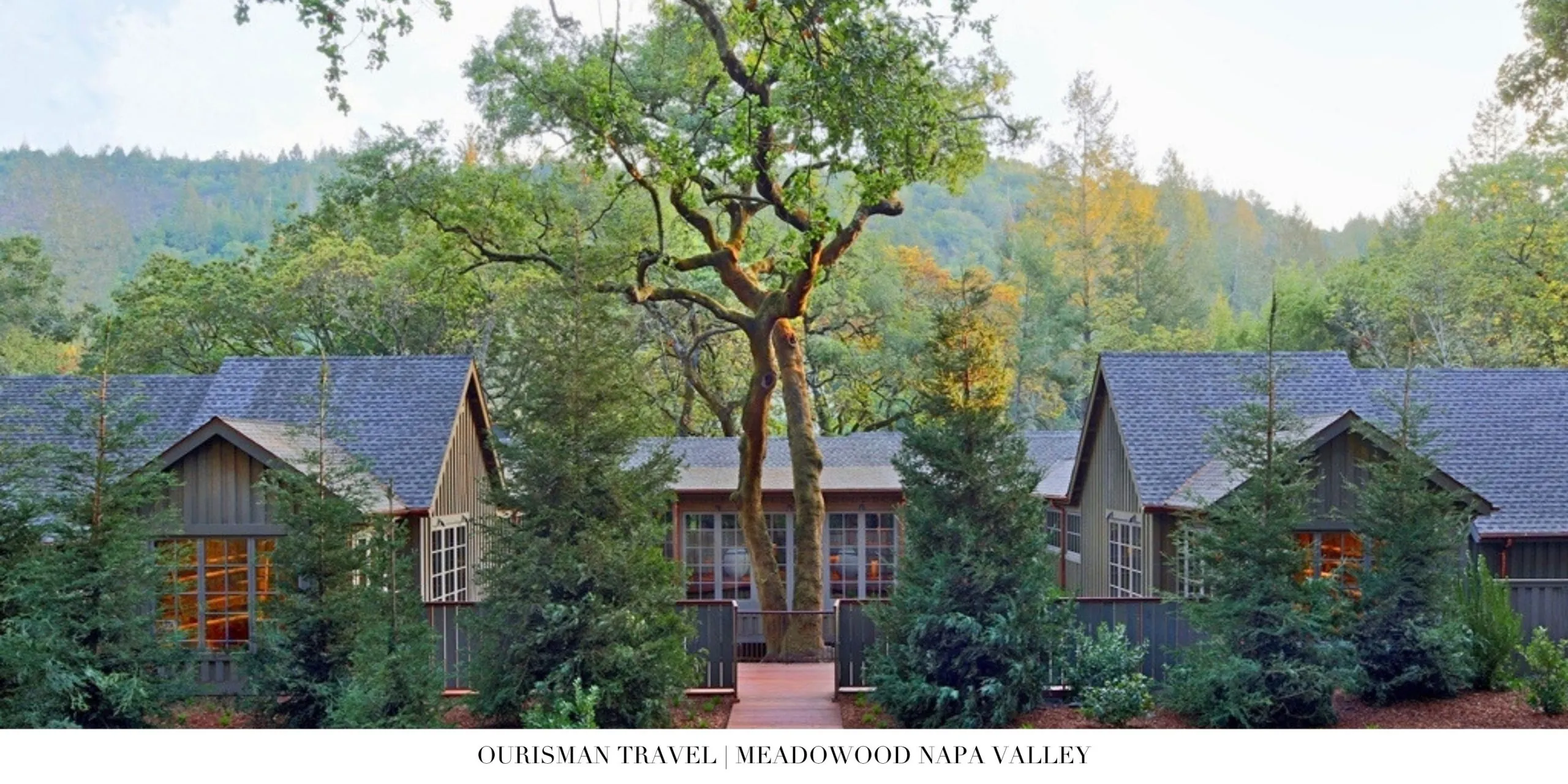 Scenic views of Napa Valley from Meadowood estate