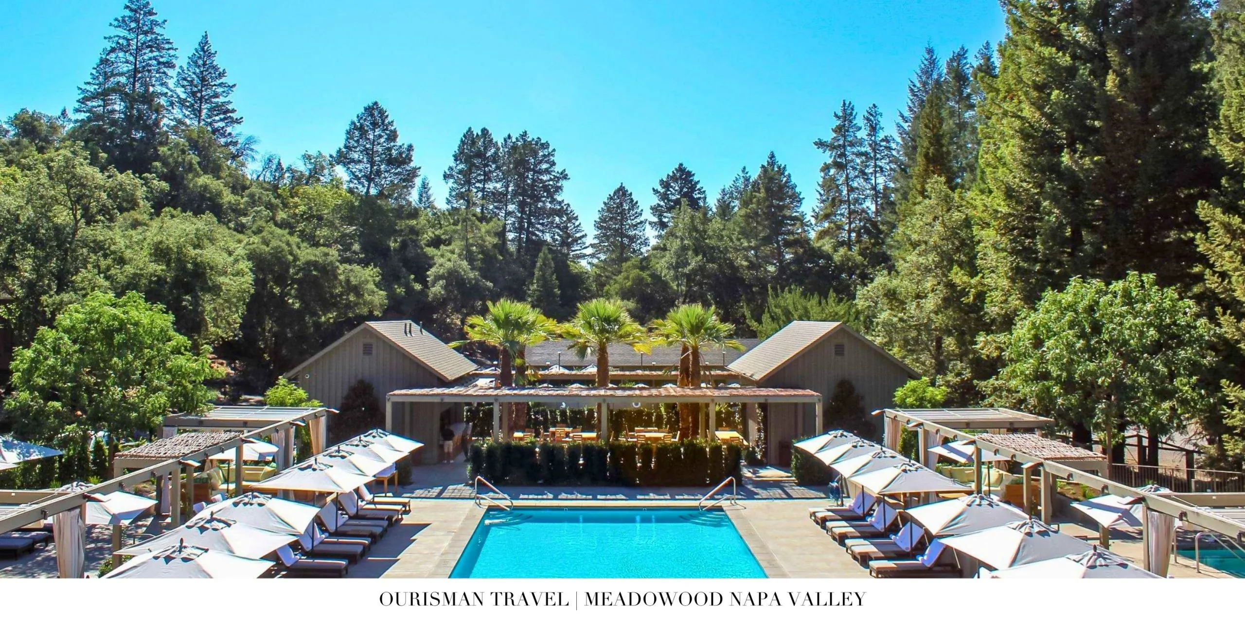 Pool overlooking Napa Valley at Meadowood