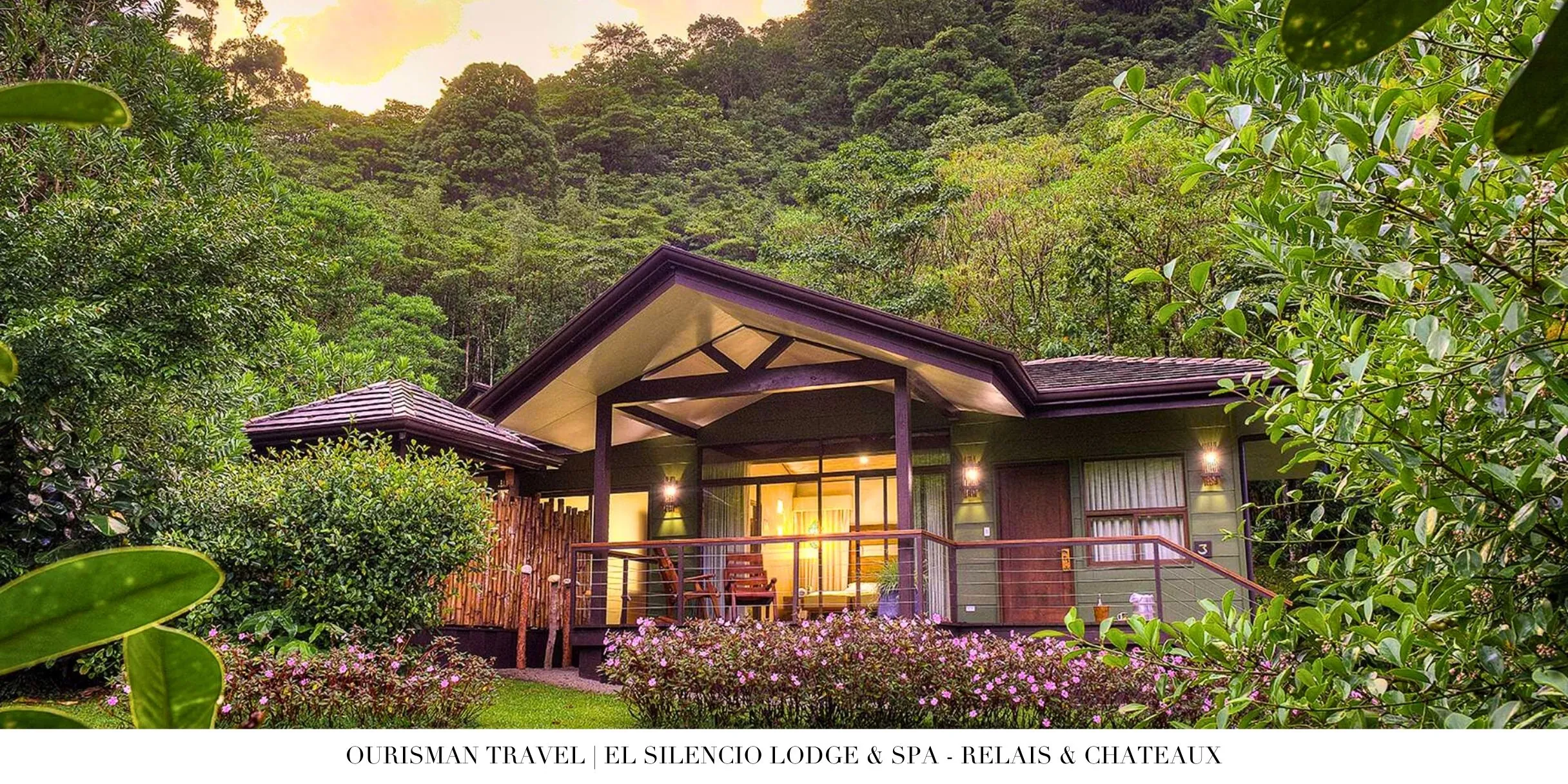Private forest cabin at El Silencio Lodge & Spa surrounded by Costa Rica’s cloud forest