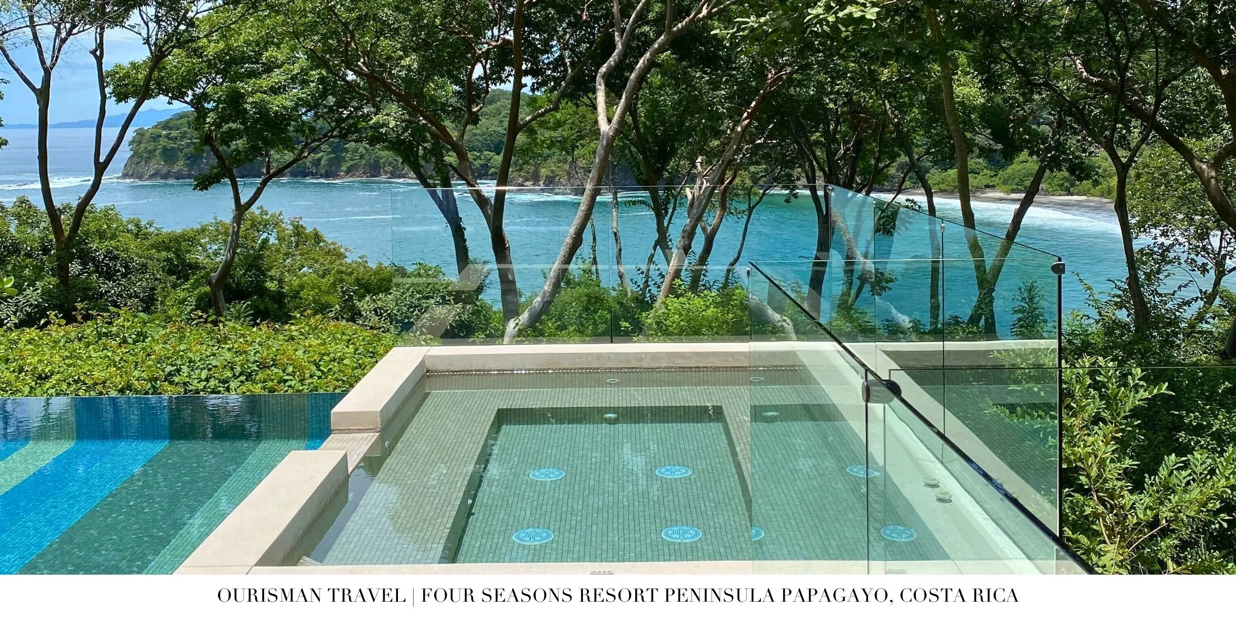 Private plunge pool suite overlooking the Pacific Ocean at Four Seasons Costa Rica