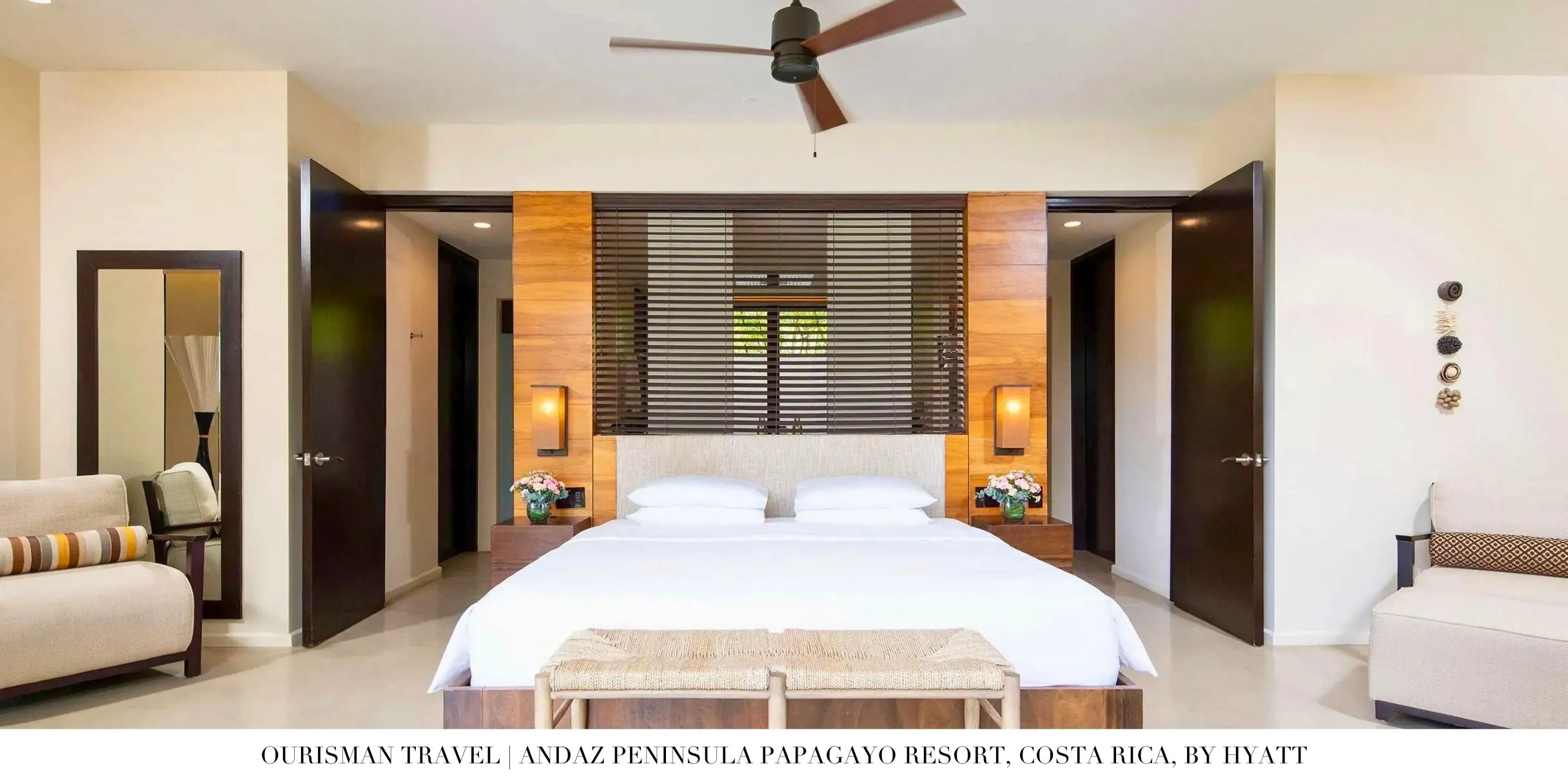 Contemporary guest room with Costa Rican design details at Andaz Costa Rica