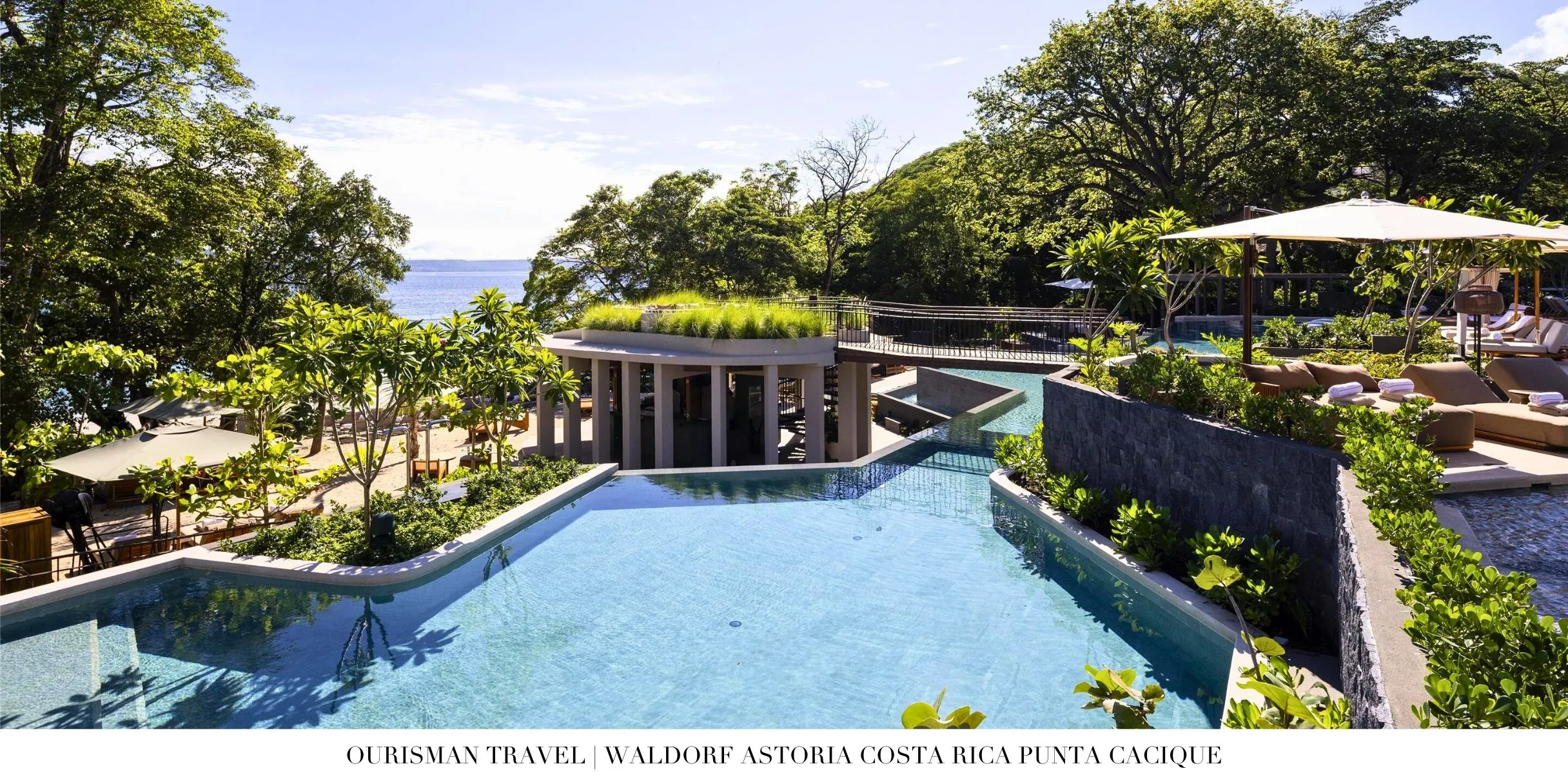 Multi-level cascading pools at Waldorf Astoria Costa Rica Punta Cacique