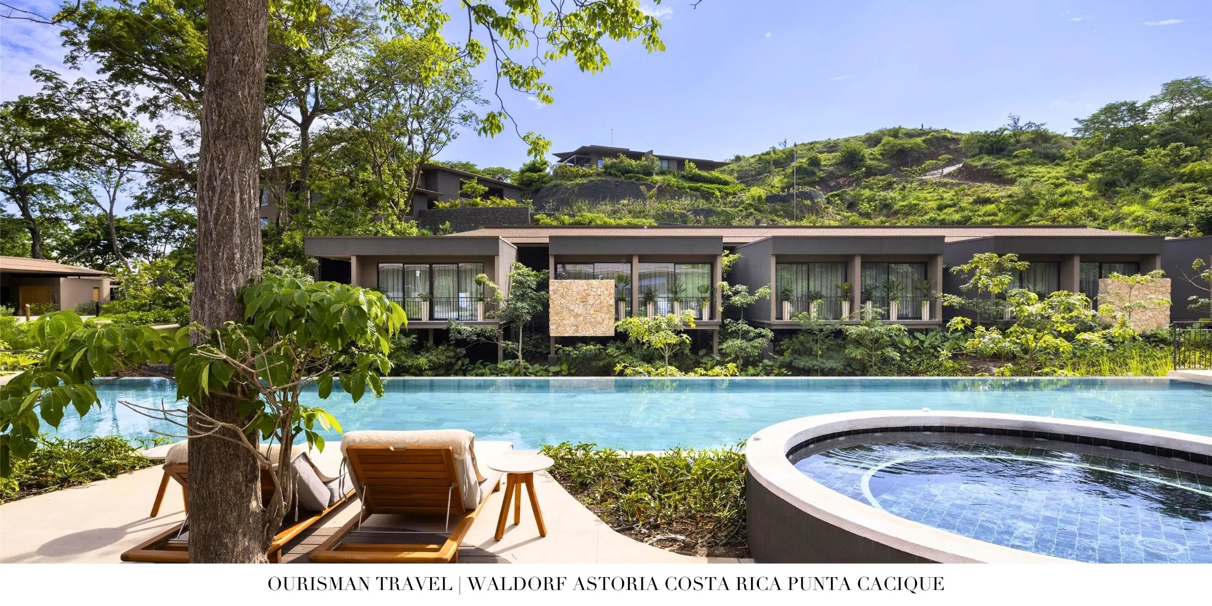 Adults-only pool near the fitness center at Waldorf Astoria Costa Rica