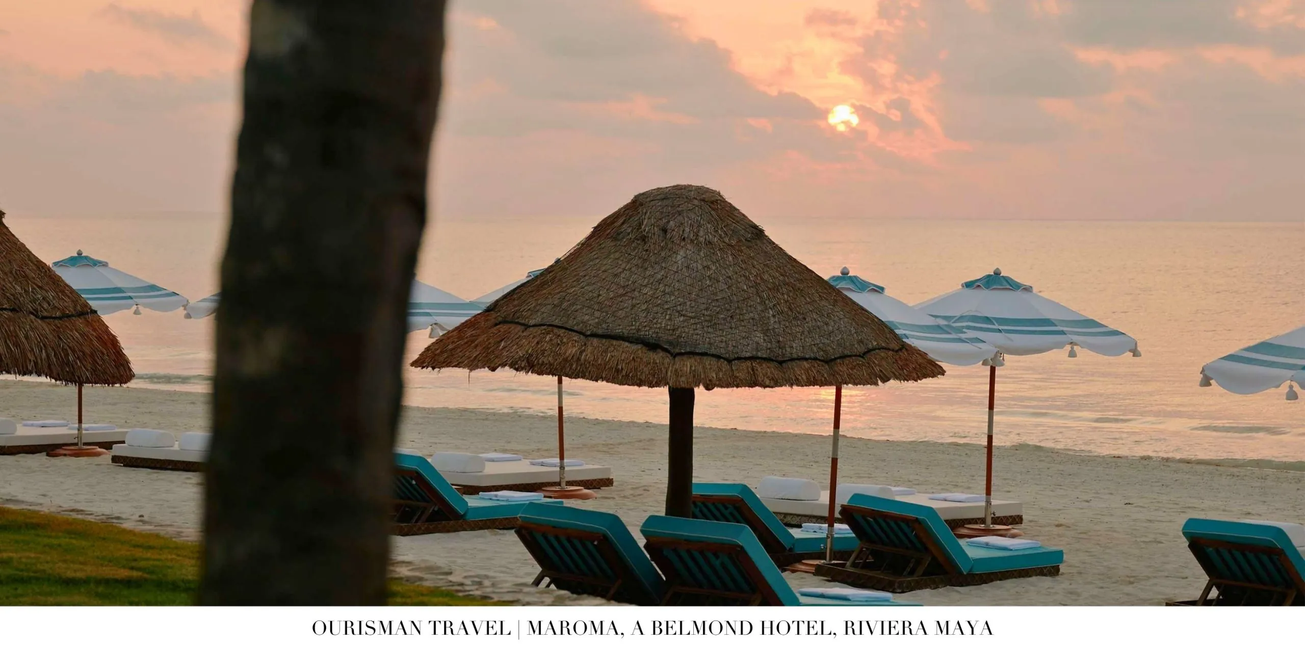 Relaxed beach setting at Maroma Riviera Maya luxury resort