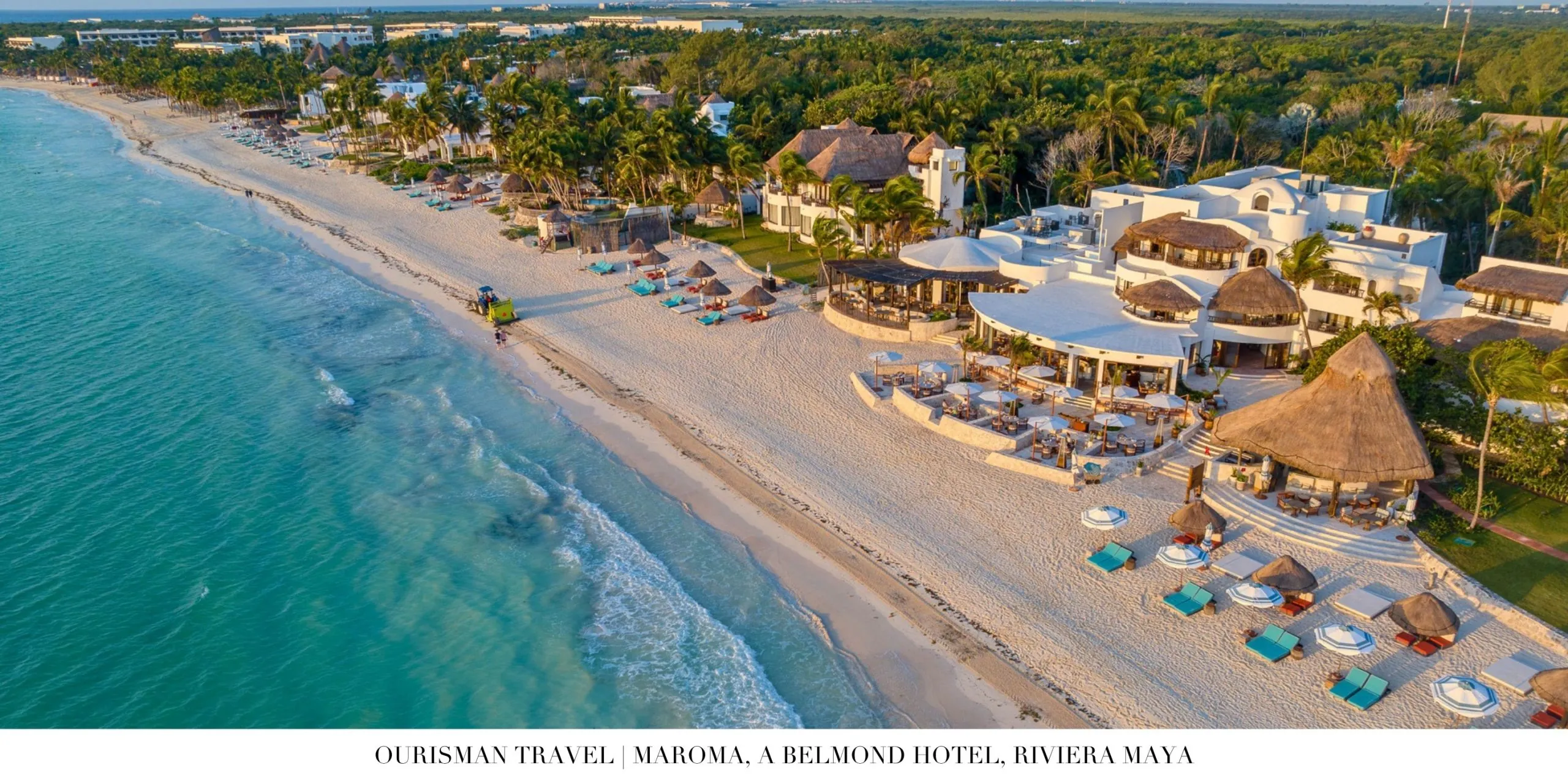 Boutique luxury atmosphere at Maroma Belmond hotel in Mexico