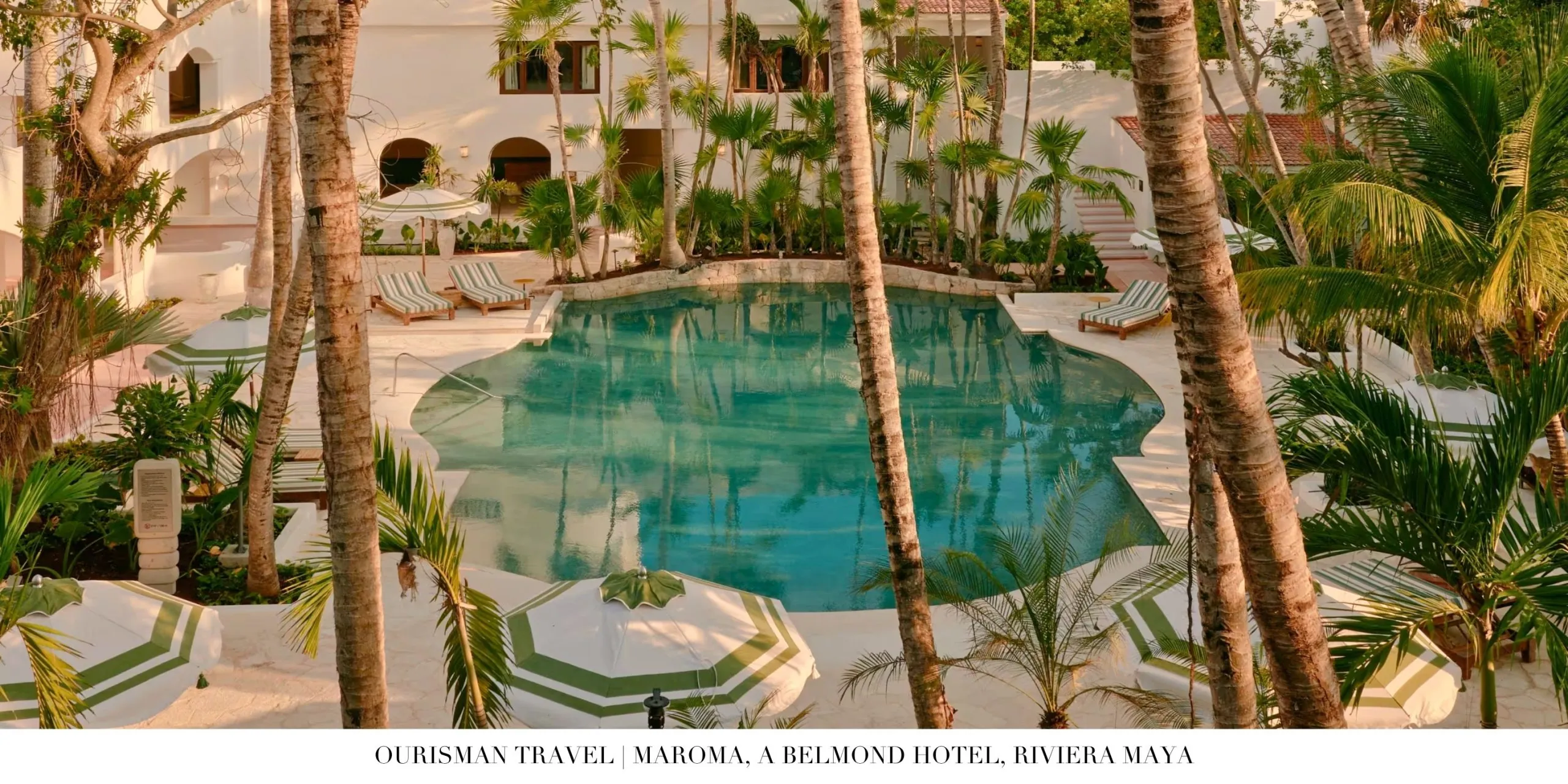 Relaxing pool surrounded by tropical gardens at Maroma A Belmond Hotel