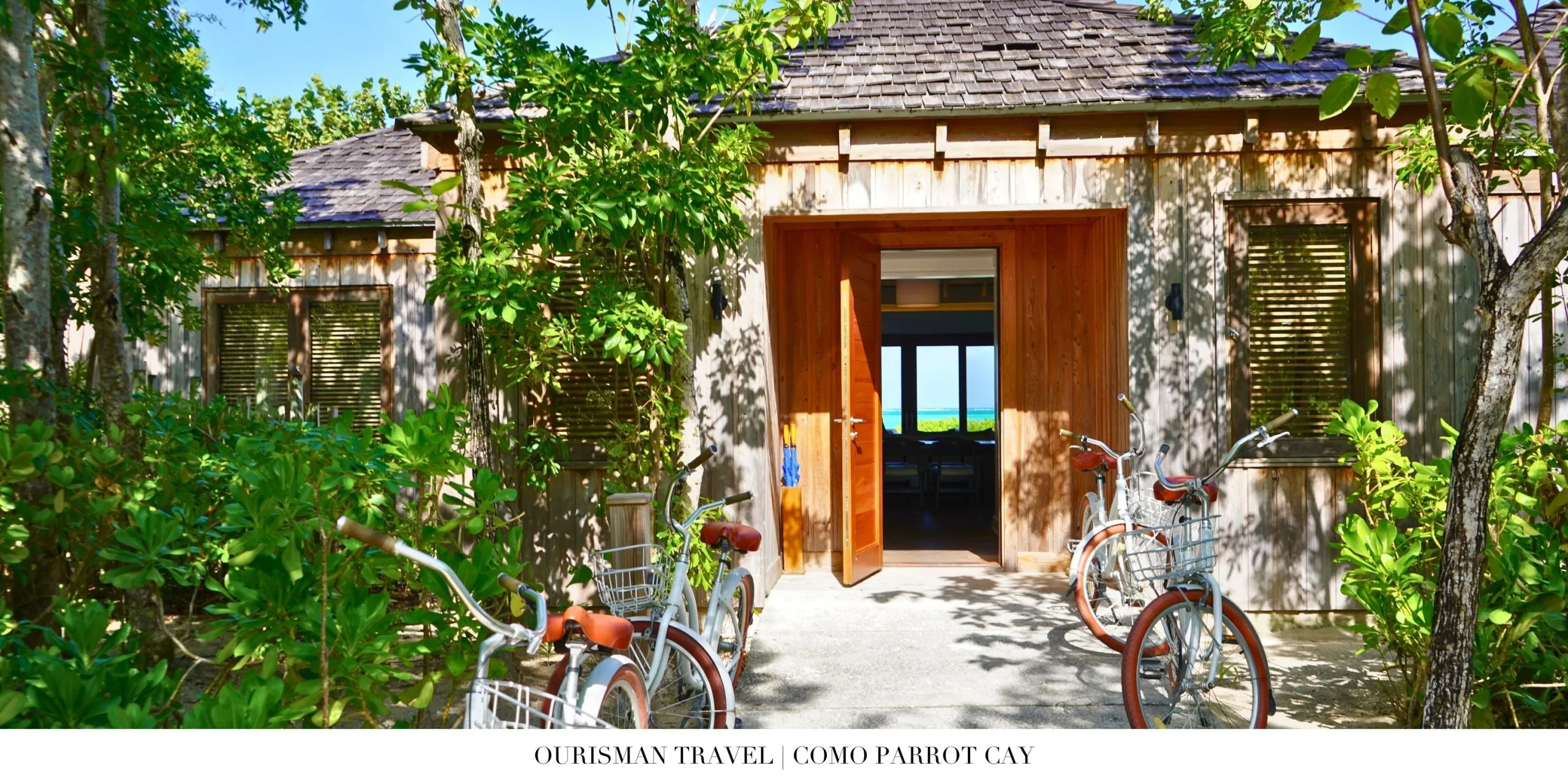 Exterior of 3-bedroom villa at COMO Parrot Cay with oceanfront views