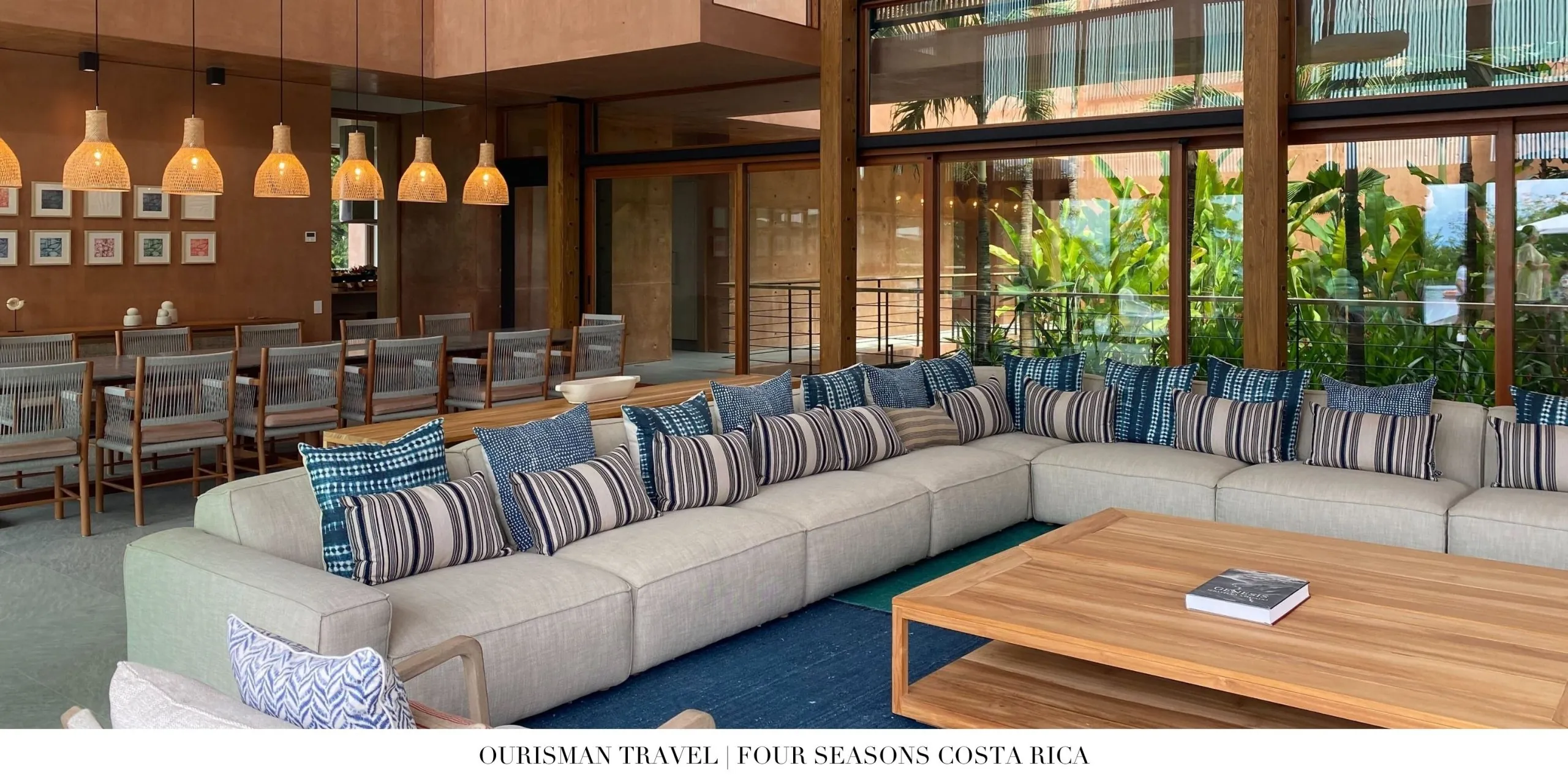 Luxury interior of Casa Olas villa at Four Seasons Resort Costa Rica