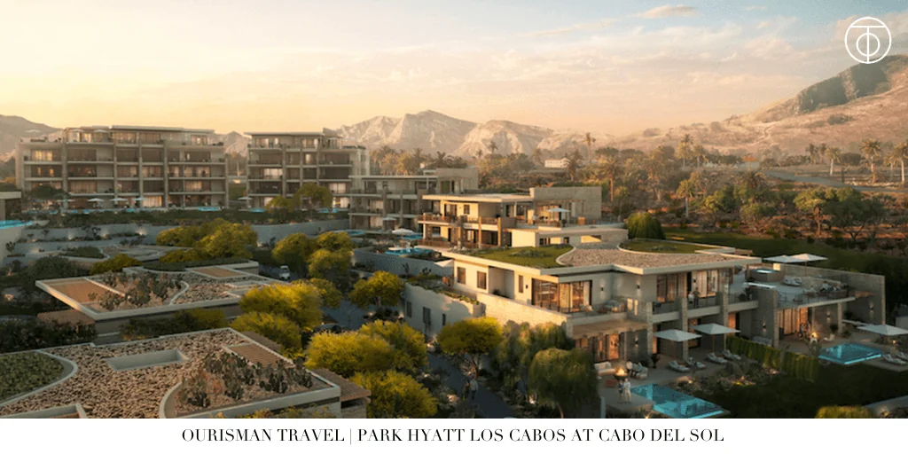 Park Hyatt Los Cabos resort buildings with ocean view Cabo Del Sol Mexico