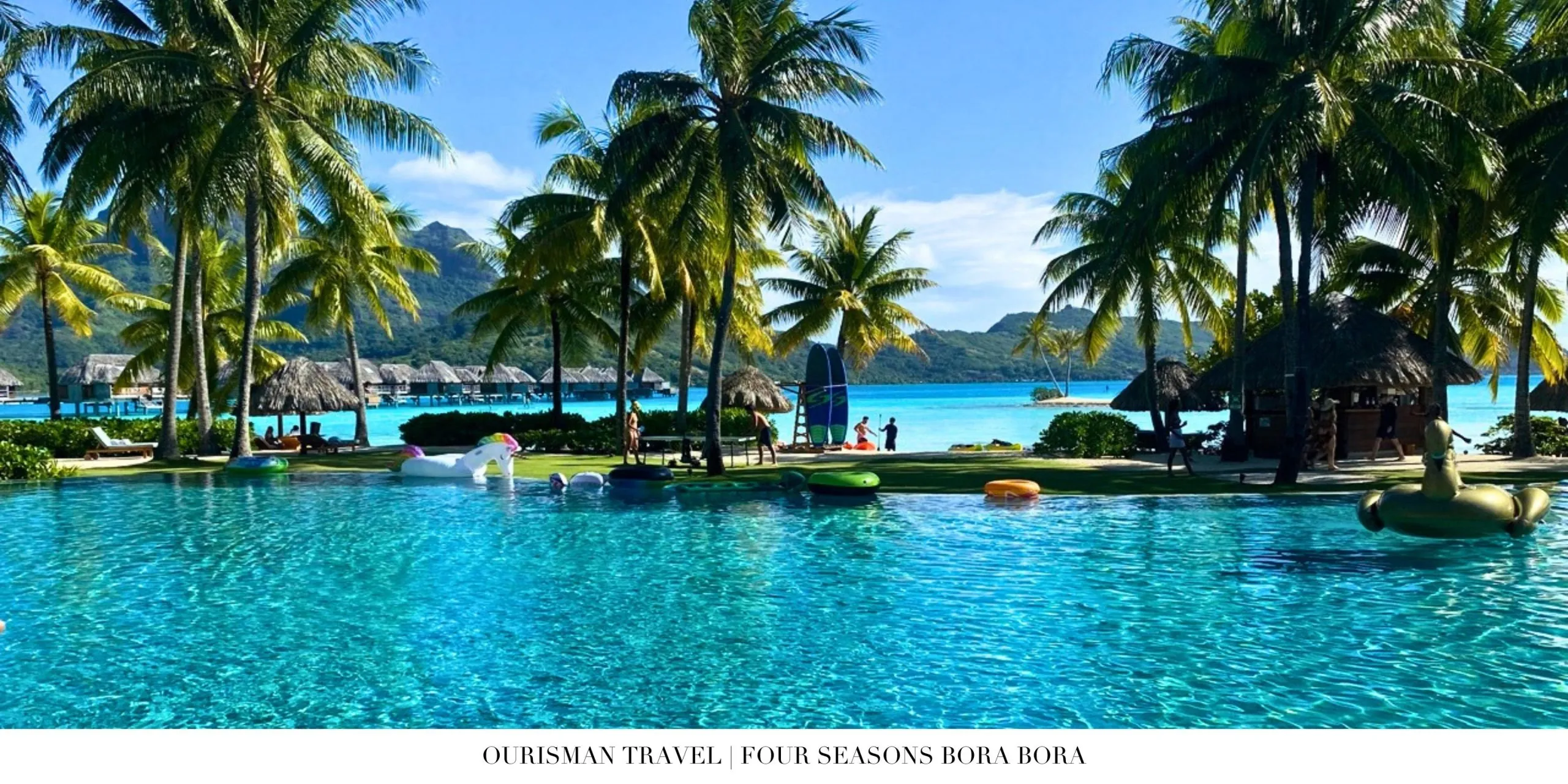 Crystal-clear lagoon waters at Four Seasons Bora Bora