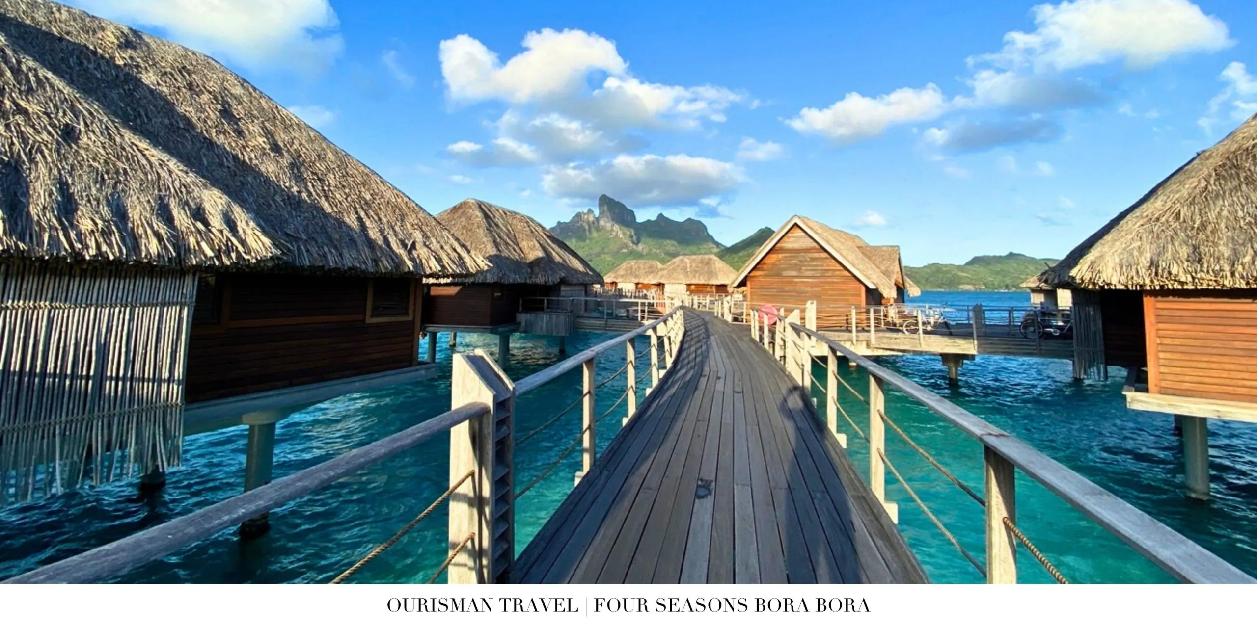 Overwater villa exterior at Four Seasons Resort Bora Bora