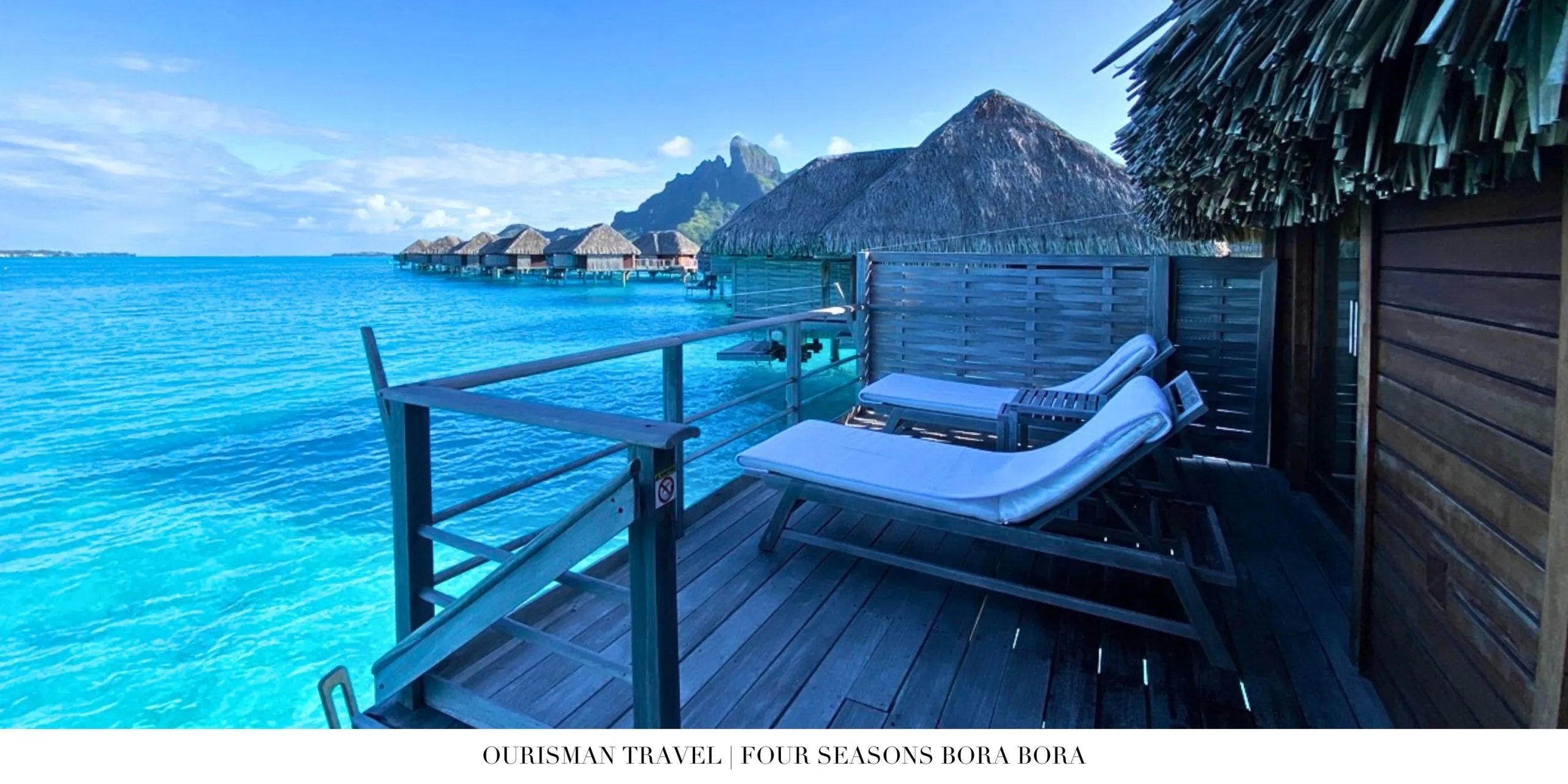 Spacious overwater suite at Four Seasons Bora Bora