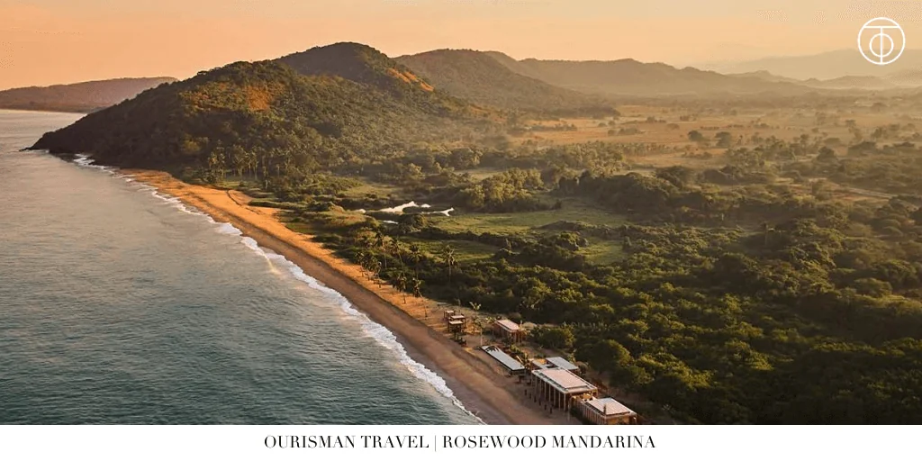 Rosewood Mandarina coastline aerial view Riviera Nayarit Mexico