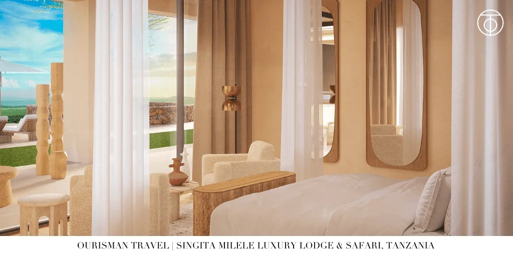Singita Milele bedroom suite Serengeti Tanzania