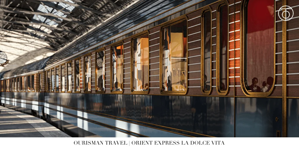 Orient Express La Dolce Vita train exterior Italy