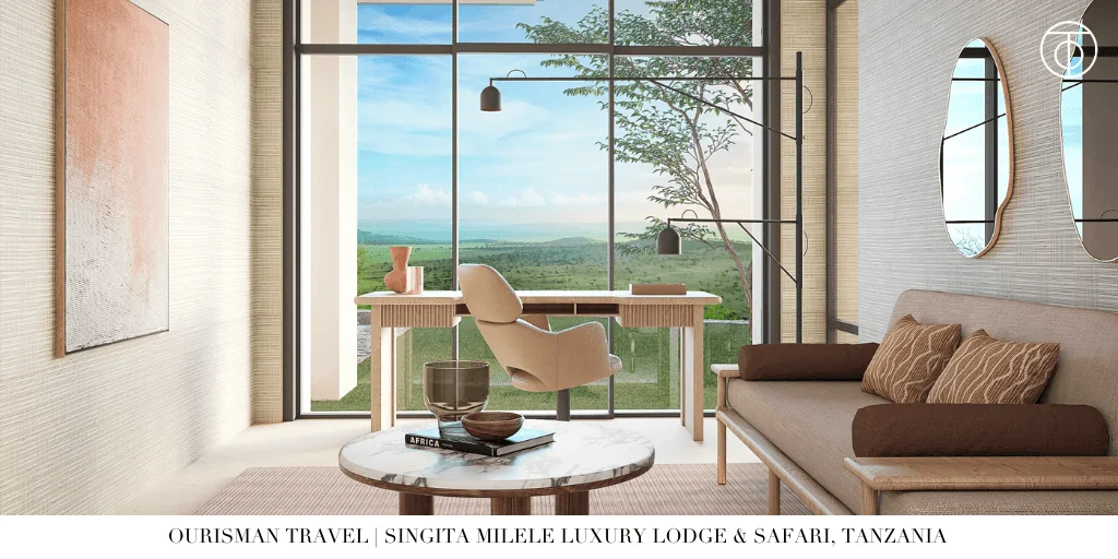 Singita Milele interior living space Serengeti Tanzania