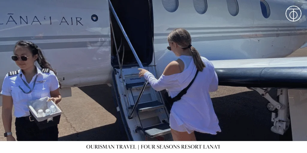 Private flight to Sensei Lanai Four Seasons