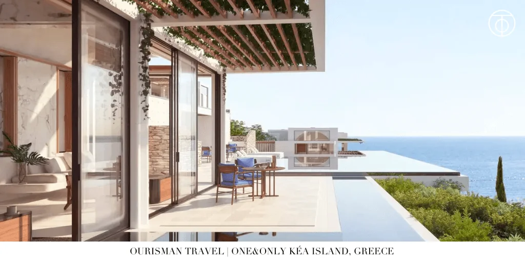 One&Only Kéa Island terrace with private pool Greece