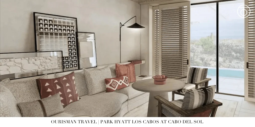 Park Hyatt Los Cabos suite living room Cabo Del Sol Mexico