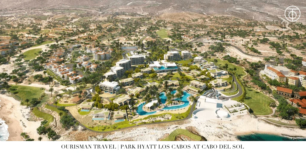 Park Hyatt Los Cabos resort aerial view Cabo Del Sol Mexico